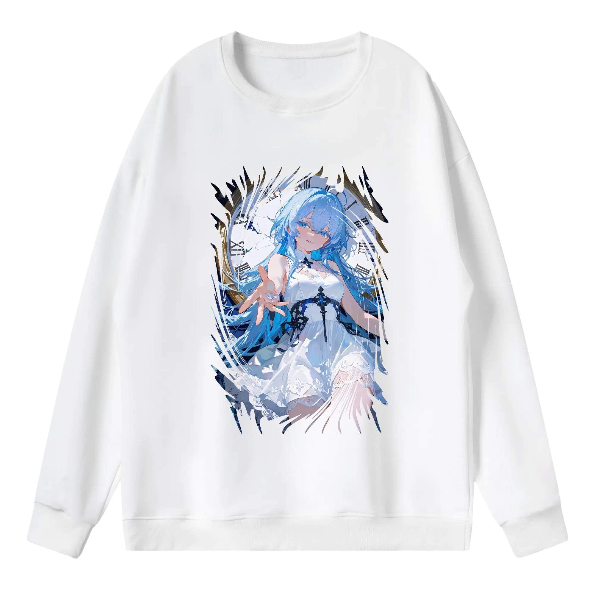 鳴潮 グッズ ショアキーパー - 薄手 クルーネック スウェット 裏毛260g · ポリエステル 春秋向け カジュアル 男女兼用 · トレーナー デイリー スポーツ 散歩に最適