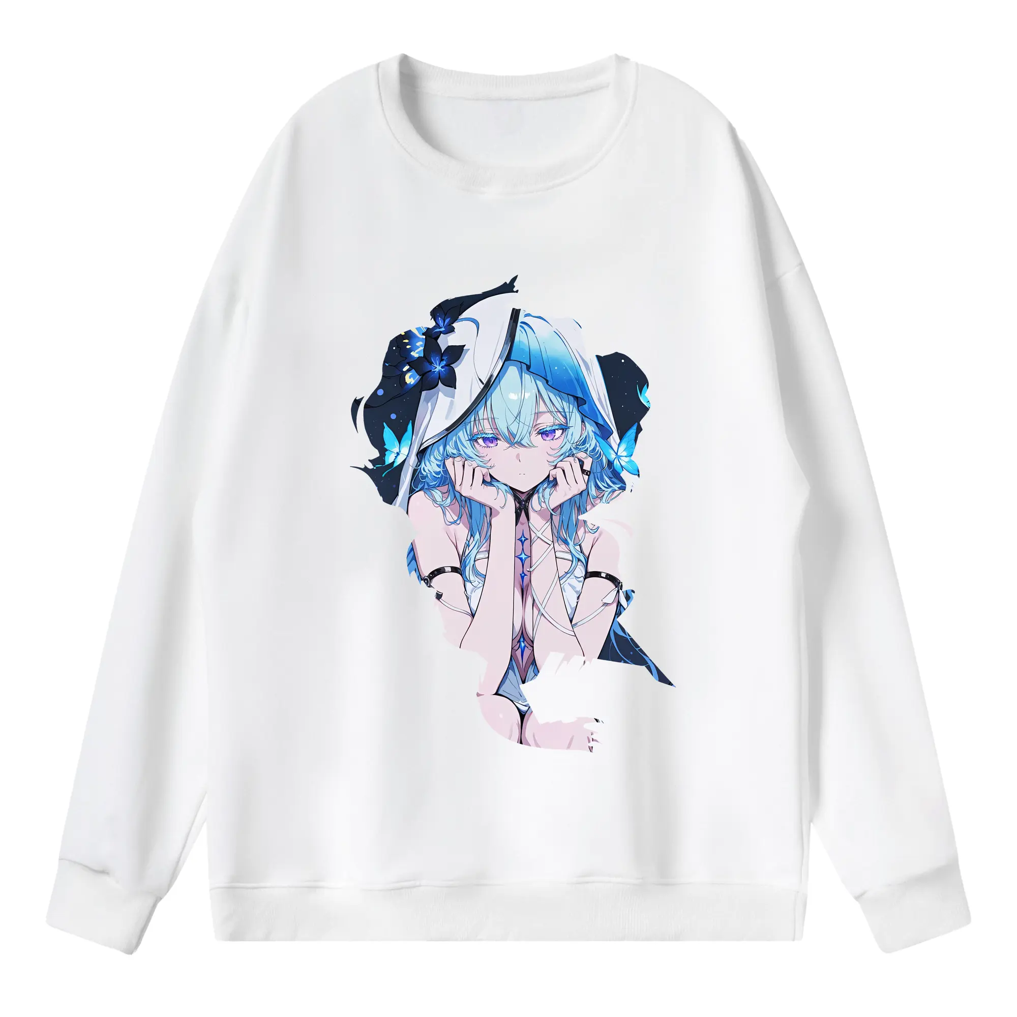 鳴潮 グッズ ショアキーパー - 薄手 クルーネック スウェット 裏毛260g · ポリエステル 春秋向け カジュアル 男女兼用 · トレーナー デイリー スポーツ 散歩に最適