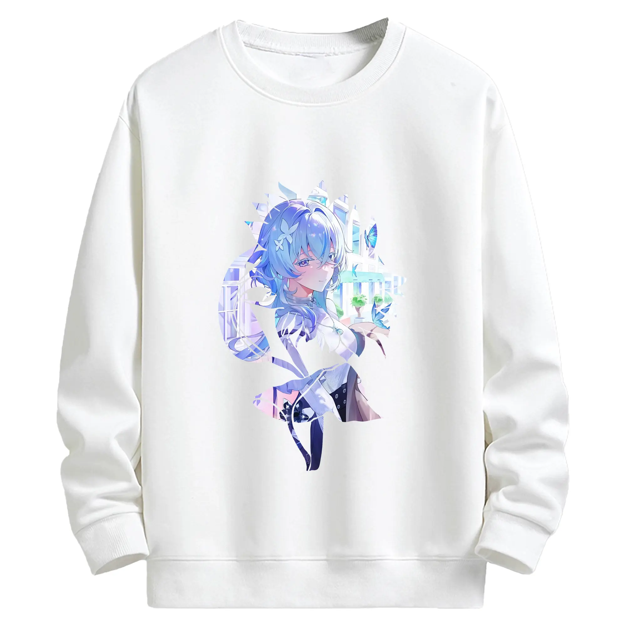 鳴潮 グッズ ショアキーパー - キッズ クルーネックスウェットシャツ ・ フロントプリント ・ 綿80％ ポリエステル20％ ・ 快適 通学 スポーツ 日常使い お散歩用