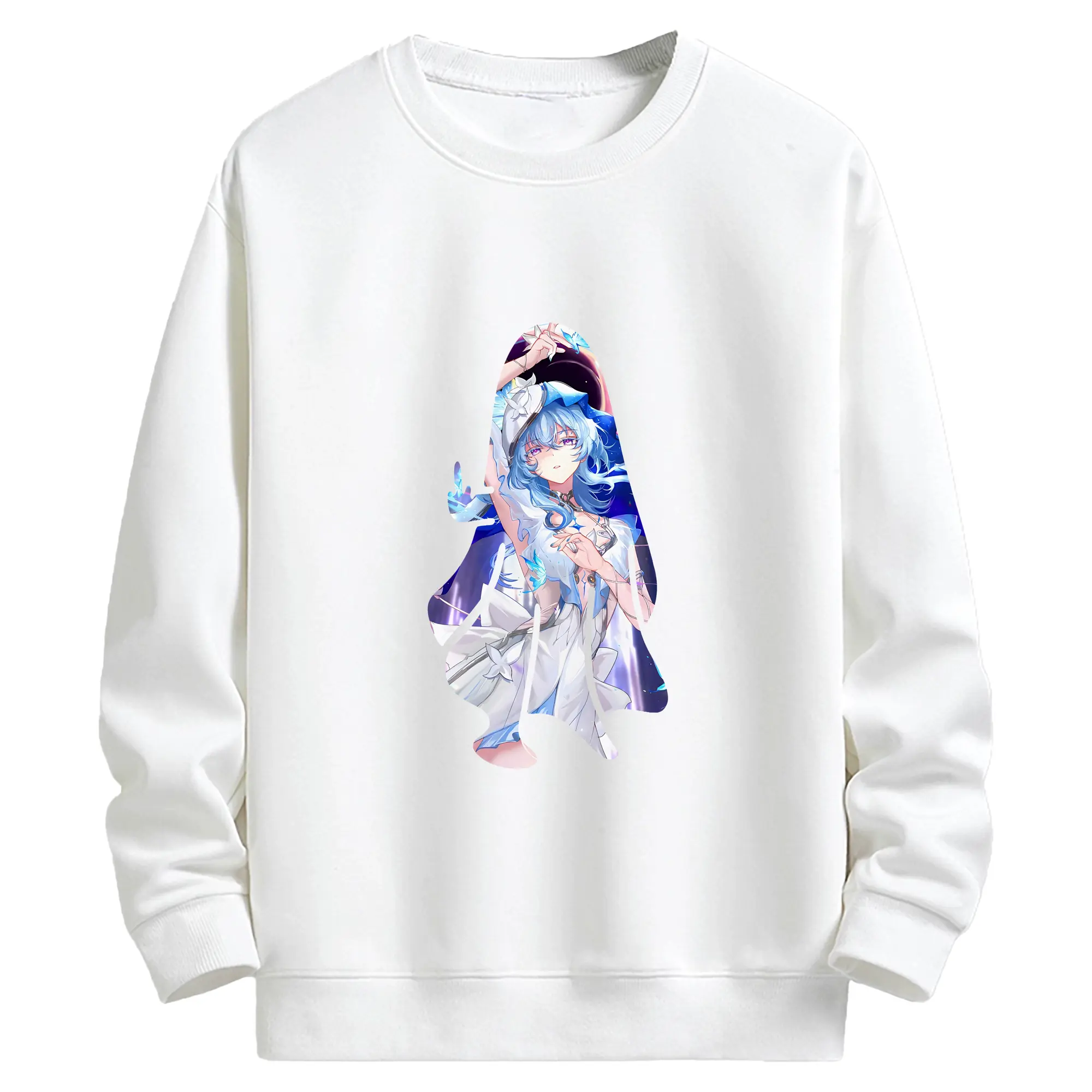 鳴潮 グッズ ショアキーパー - キッズ クルーネックスウェットシャツ ・ フロントプリント ・ 綿80％ ポリエステル20％ ・ 快適 通学 スポーツ 日常使い お散歩用