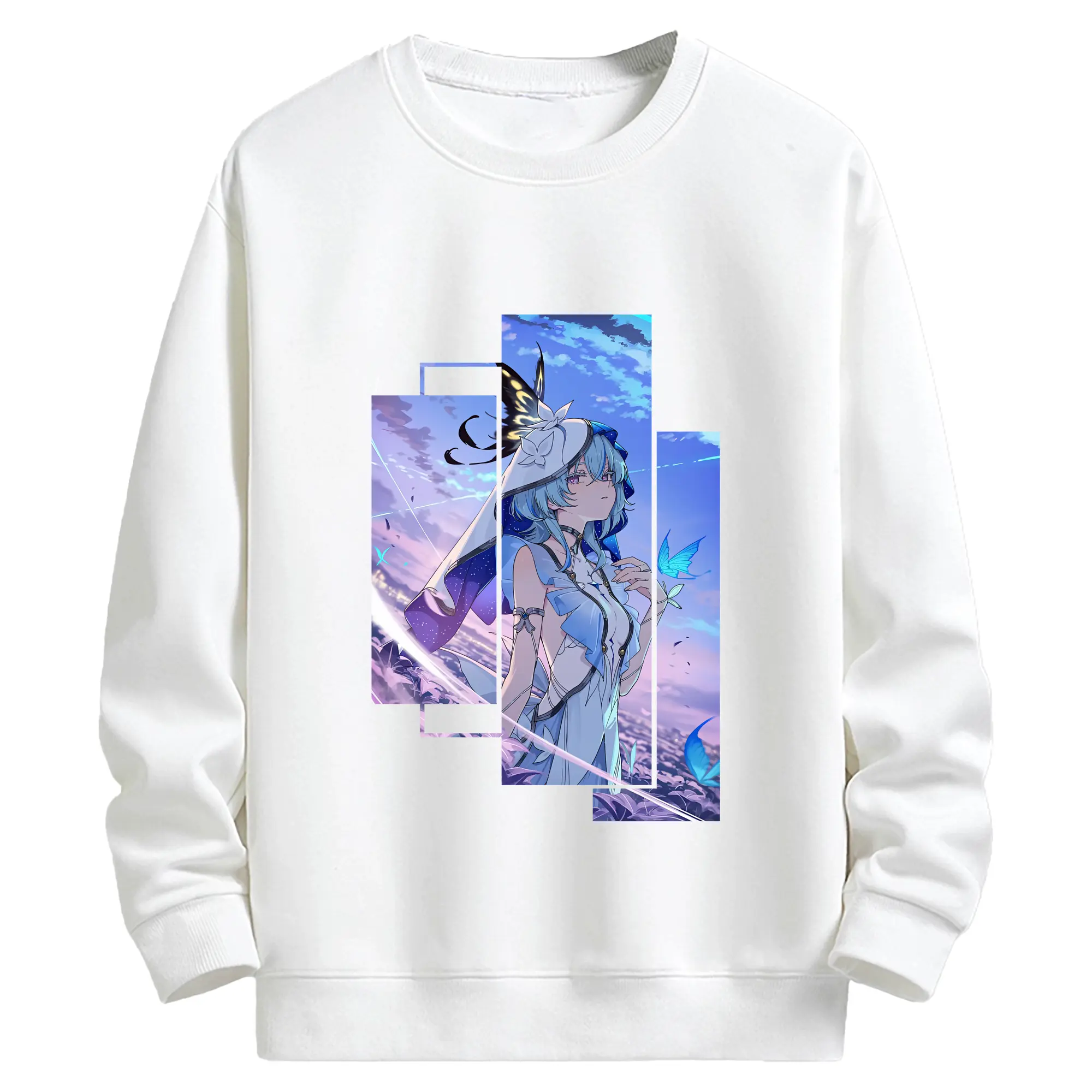 鳴潮 グッズ ショアキーパー - キッズ クルーネックスウェットシャツ ・ フロントプリント ・ 綿80％ ポリエステル20％ ・ 快適 通学 スポーツ 日常使い お散歩用