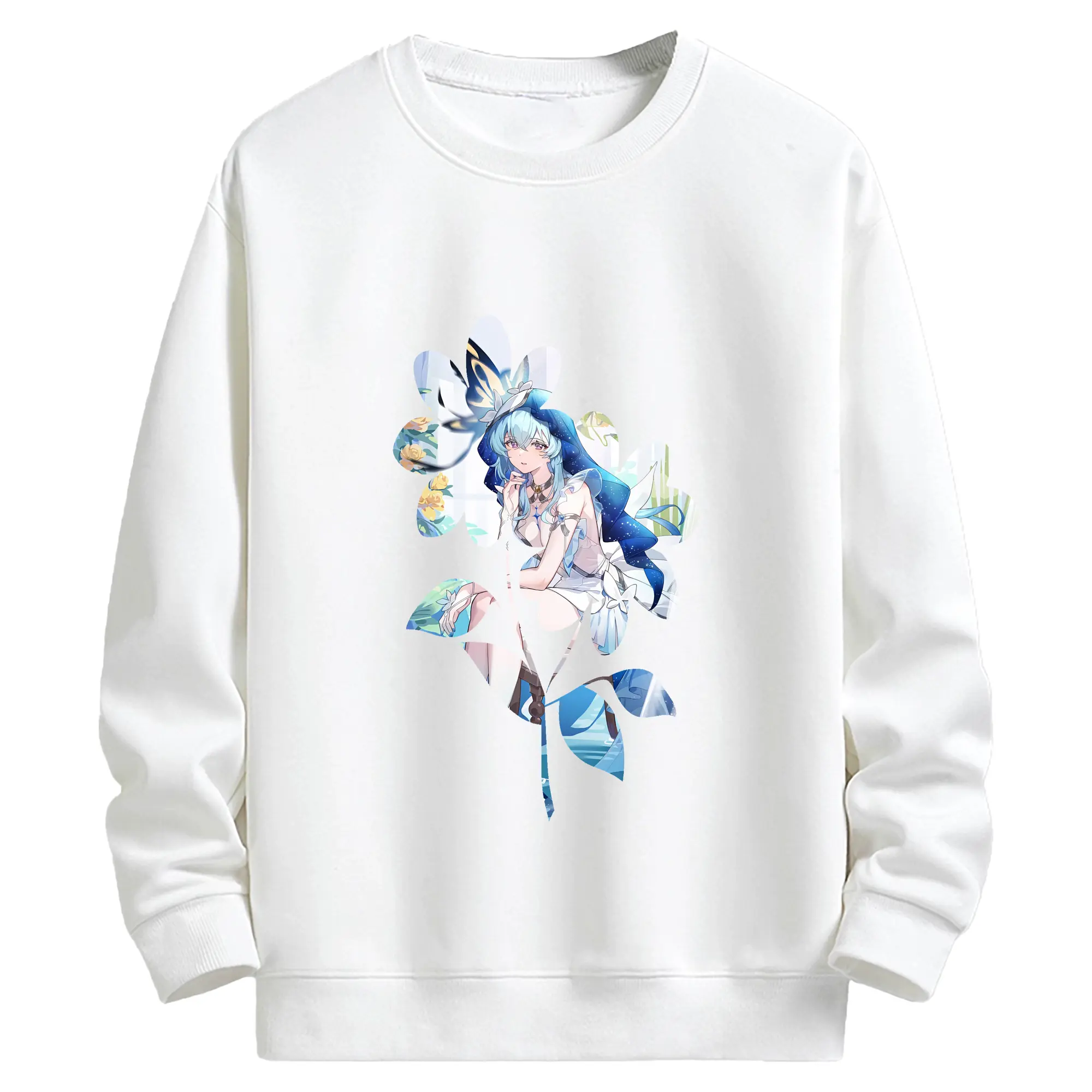 鳴潮 グッズ ショアキーパー - キッズ クルーネックスウェットシャツ ・ フロントプリント ・ 綿80％ ポリエステル20％ ・ 快適 通学 スポーツ 日常使い お散歩用