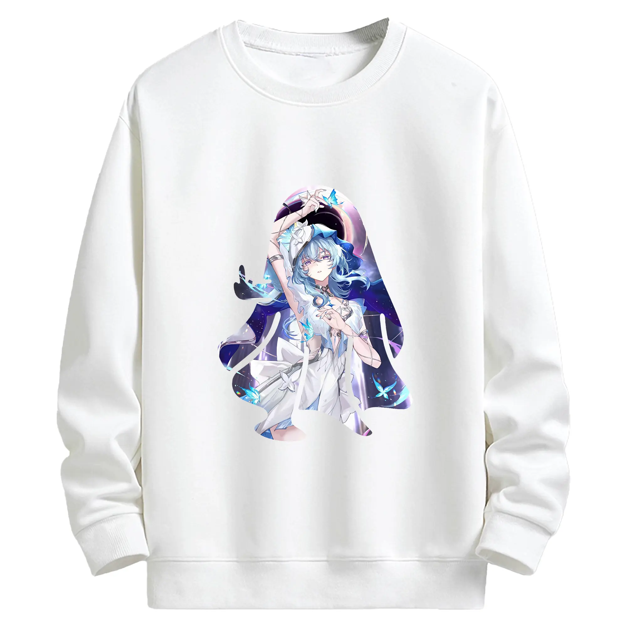 鳴潮 グッズ ショアキーパー - キッズ クルーネックスウェットシャツ ・ フロントプリント ・ 綿80％ ポリエステル20％ ・ 快適 通学 スポーツ 日常使い お散歩用