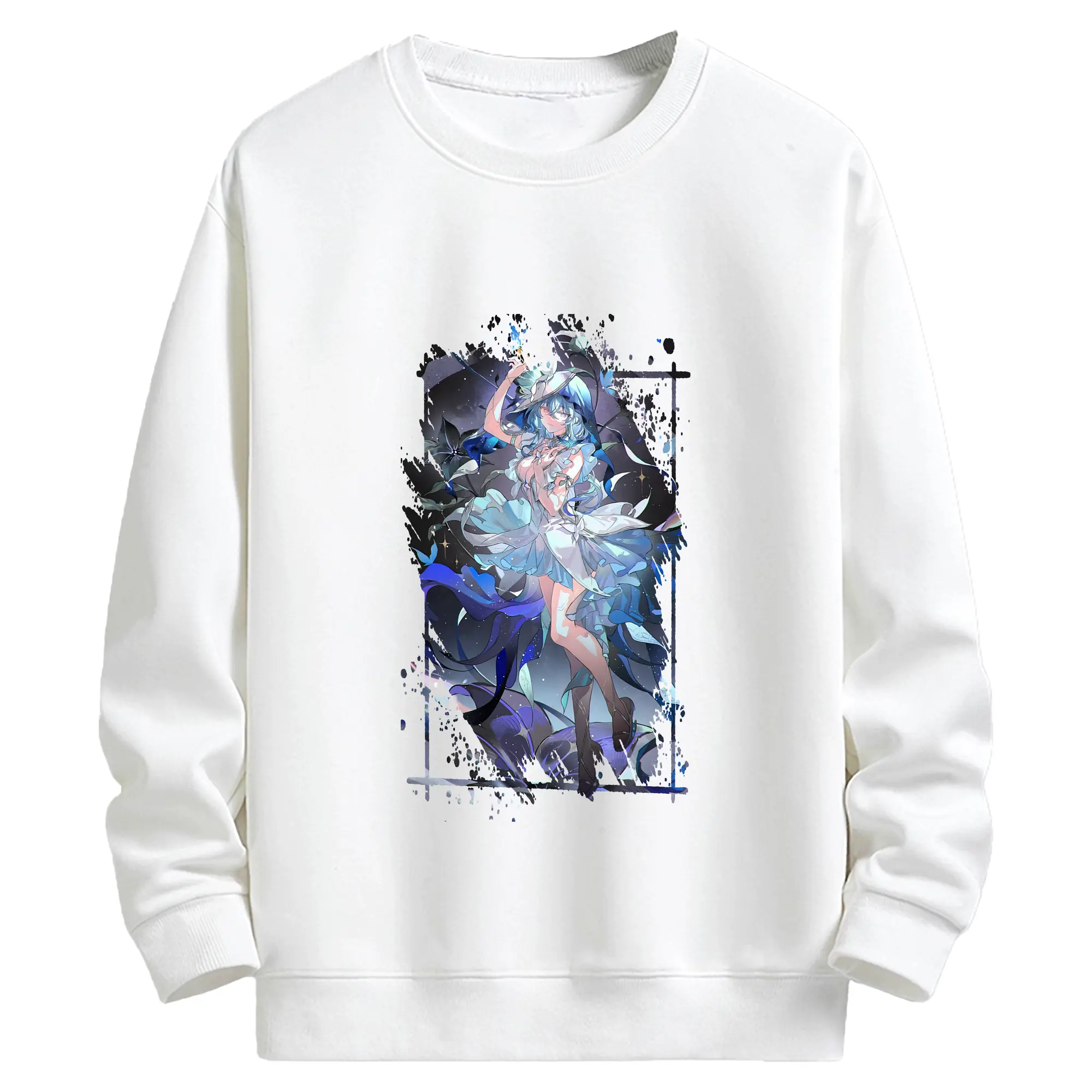 鳴潮 グッズ ショアキーパー - キッズ クルーネックスウェットシャツ ・ フロントプリント ・ 綿80％ ポリエステル20％ ・ 快適 通学 スポーツ 日常使い お散歩用