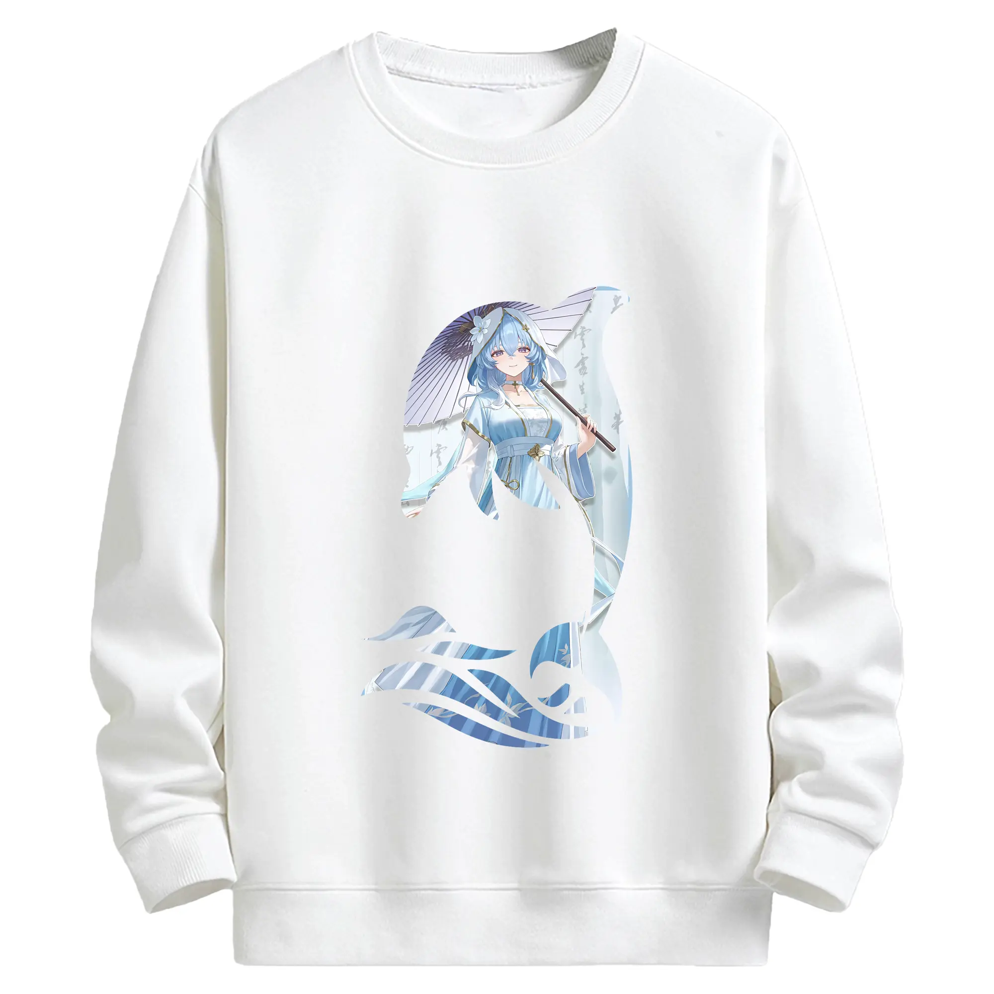 鳴潮 グッズ ショアキーパー - キッズ クルーネックスウェットシャツ ・ フロントプリント ・ 綿80％ ポリエステル20％ ・ 快適 通学 スポーツ 日常使い お散歩用