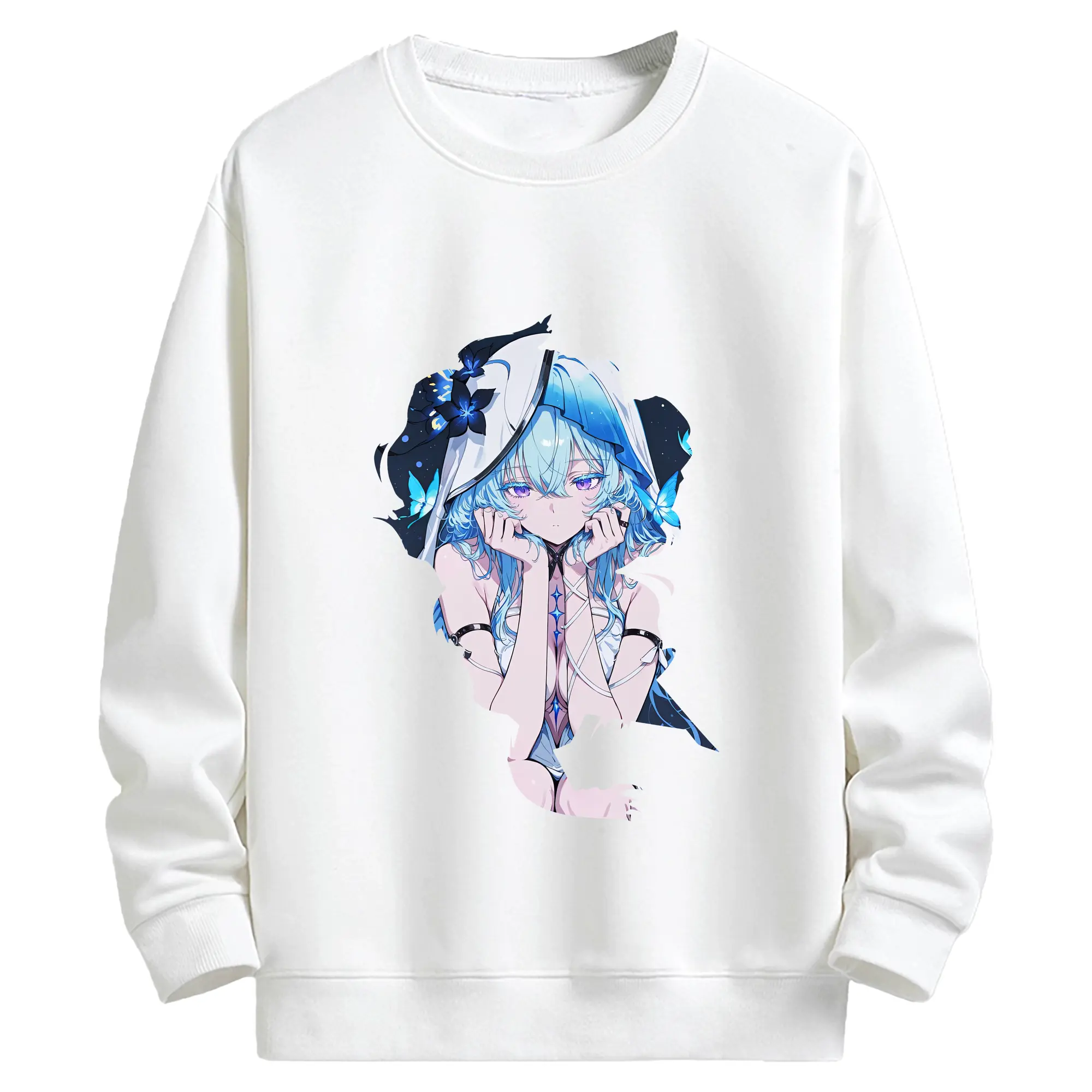 鳴潮 グッズ ショアキーパー - キッズ クルーネックスウェットシャツ ・ フロントプリント ・ 綿80％ ポリエステル20％ ・ 快適 通学 スポーツ 日常使い お散歩用