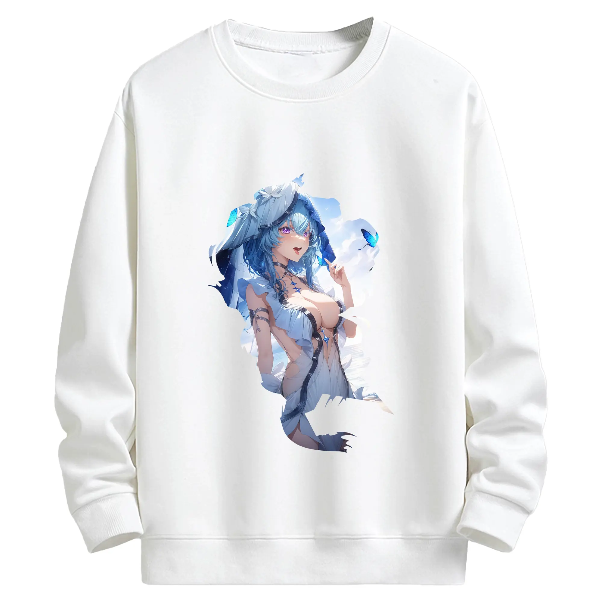 鳴潮 グッズ ショアキーパー - キッズ クルーネックスウェットシャツ ・ フロントプリント ・ 綿80％ ポリエステル20％ ・ 快適 通学 スポーツ 日常使い お散歩用