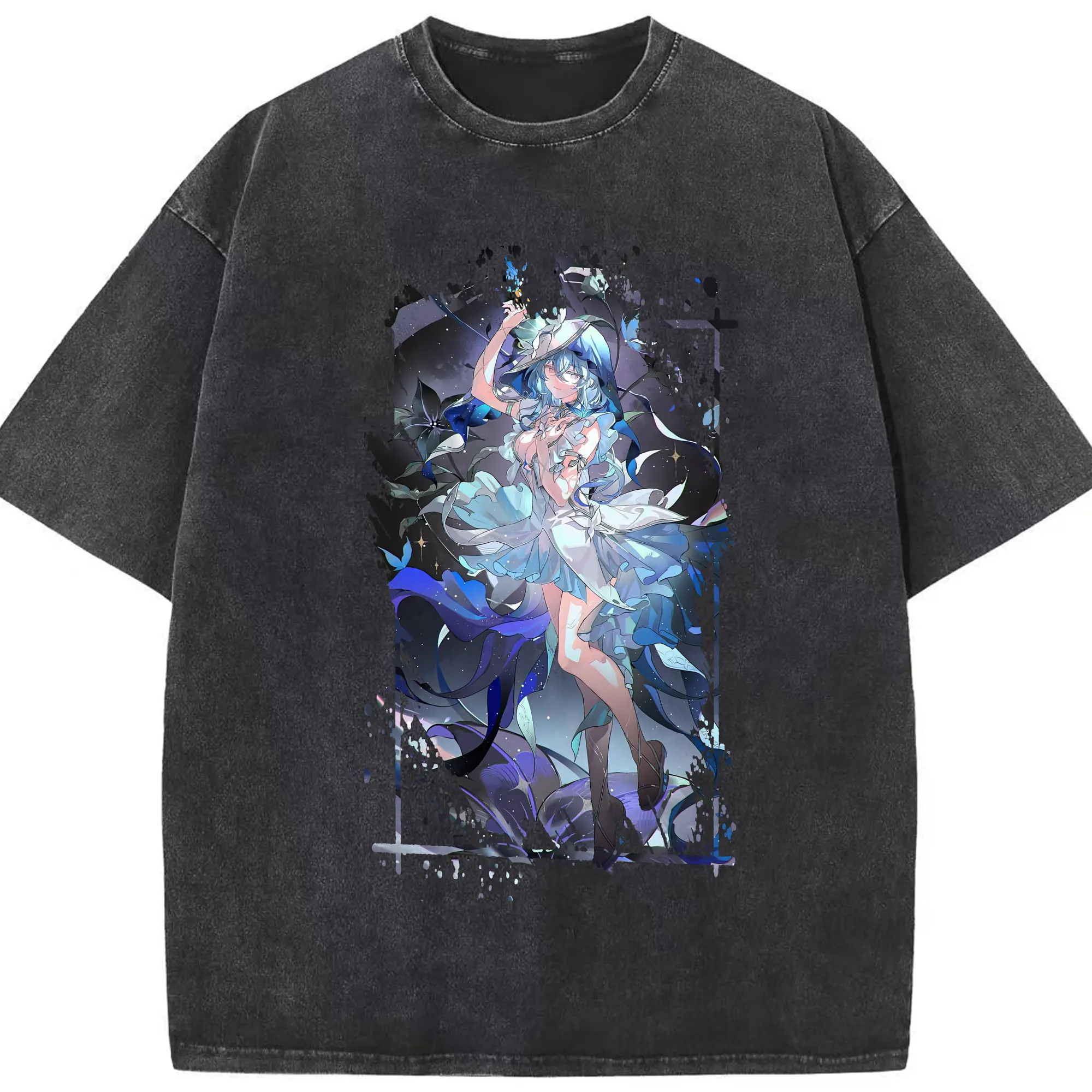 鳴潮 グッズ ショアキーパー - 綿100％ ヴィンテージ風 半袖Tシャツ ・ フロントプリント ・ 柔らか肌触り ・ 通気性 快適 ・ スポーツ カジュアル 外出用