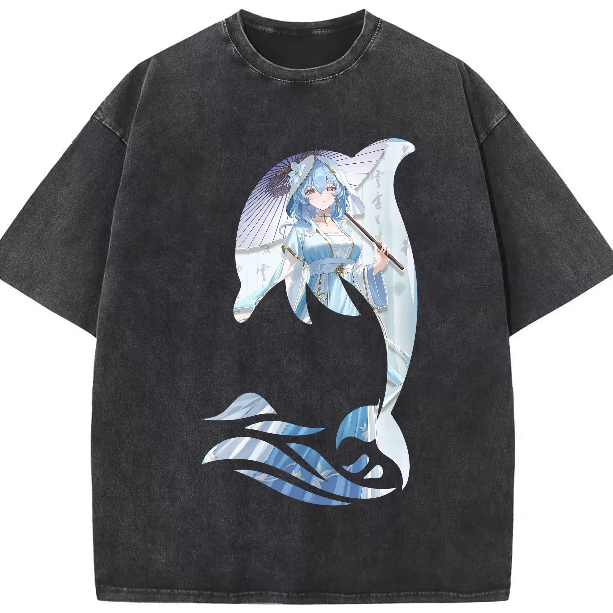 鳴潮 グッズ ショアキーパー - 綿100％ ヴィンテージ風 半袖Tシャツ ・ フロントプリント ・ 柔らか肌触り ・ 通気性 快適 ・ スポーツ カジュアル 外出用