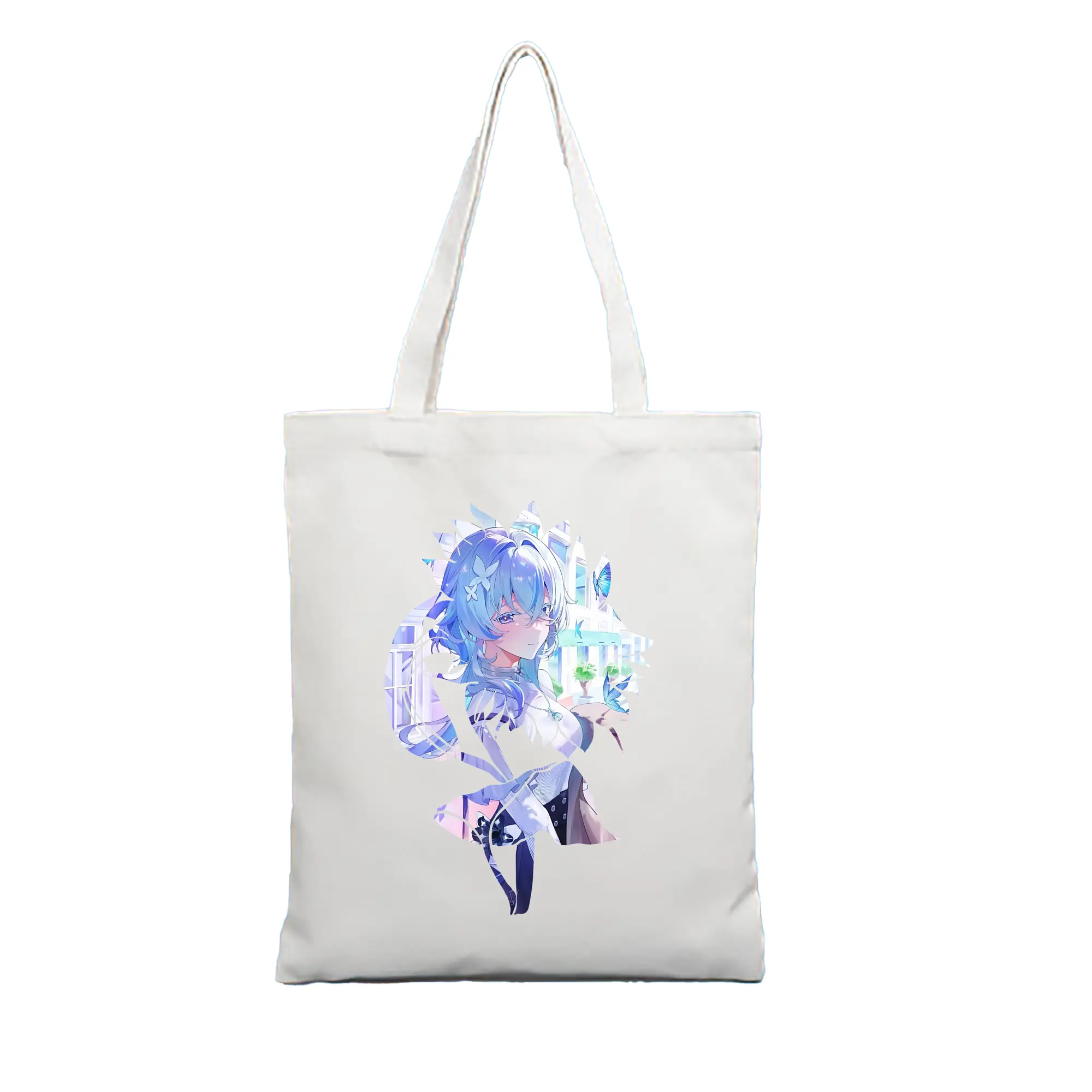 鳴潮 グッズ ショアキーパー - 縦型キャンバス手提げバッグ（トートバッグ） ・ キャンバス素材 ・ ショッピング用 ・ 軽量 丈夫 お手入れ簡単