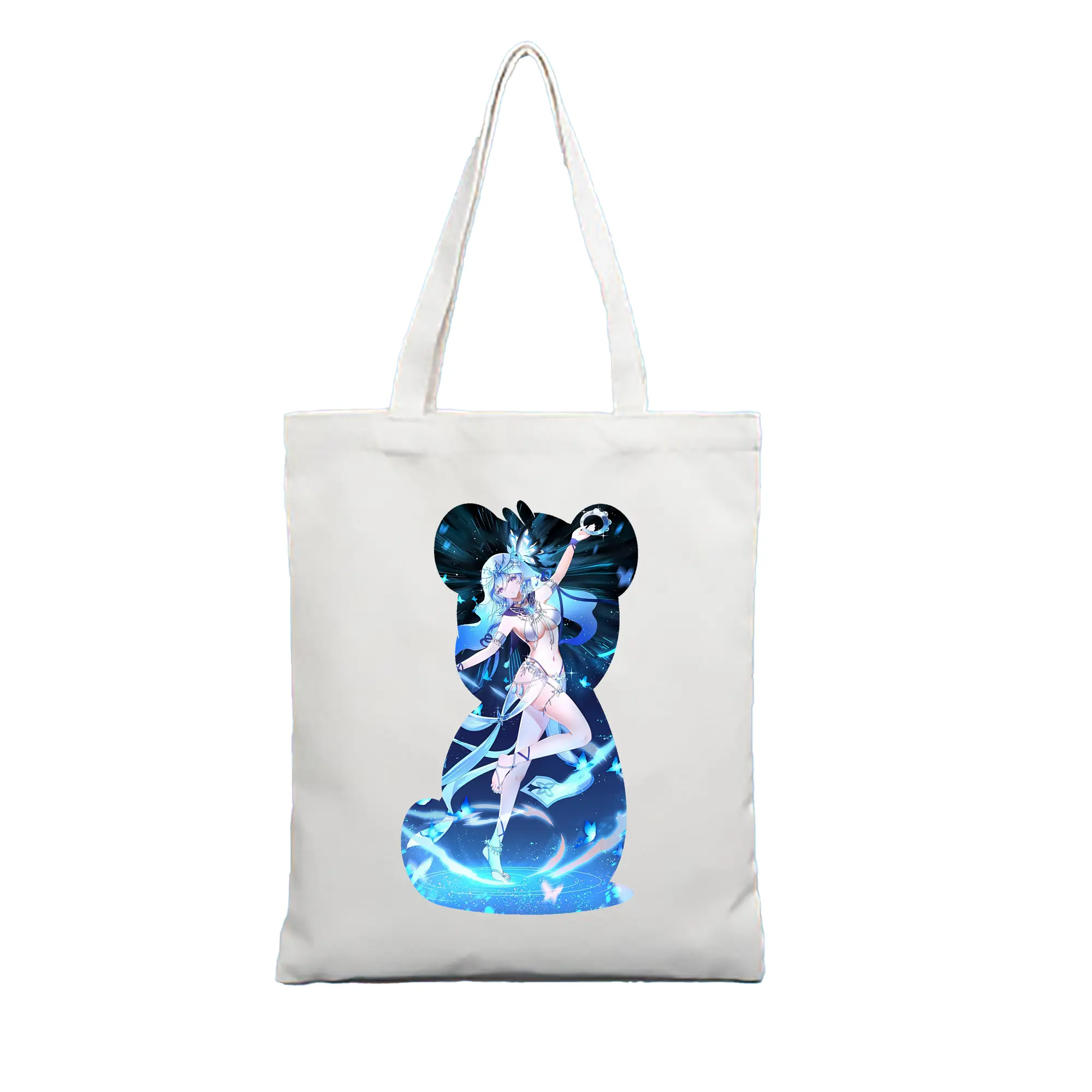 鳴潮 グッズ ショアキーパー - 縦型キャンバス手提げバッグ（トートバッグ） ・ キャンバス素材 ・ ショッピング用 ・ 軽量 丈夫 お手入れ簡単