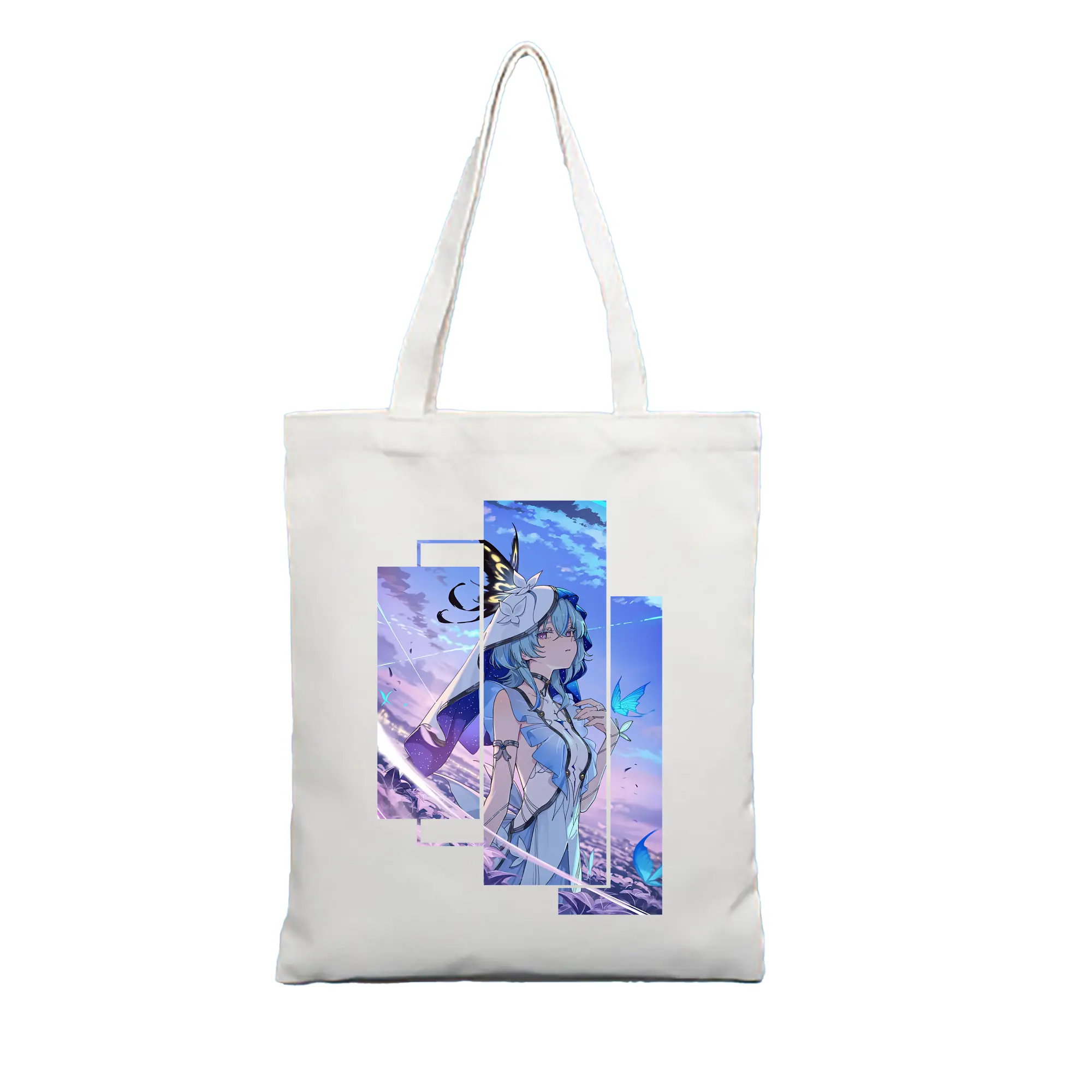 鳴潮 グッズ ショアキーパー - 縦型キャンバス手提げバッグ（トートバッグ） ・ キャンバス素材 ・ ショッピング用 ・ 軽量 丈夫 お手入れ簡単