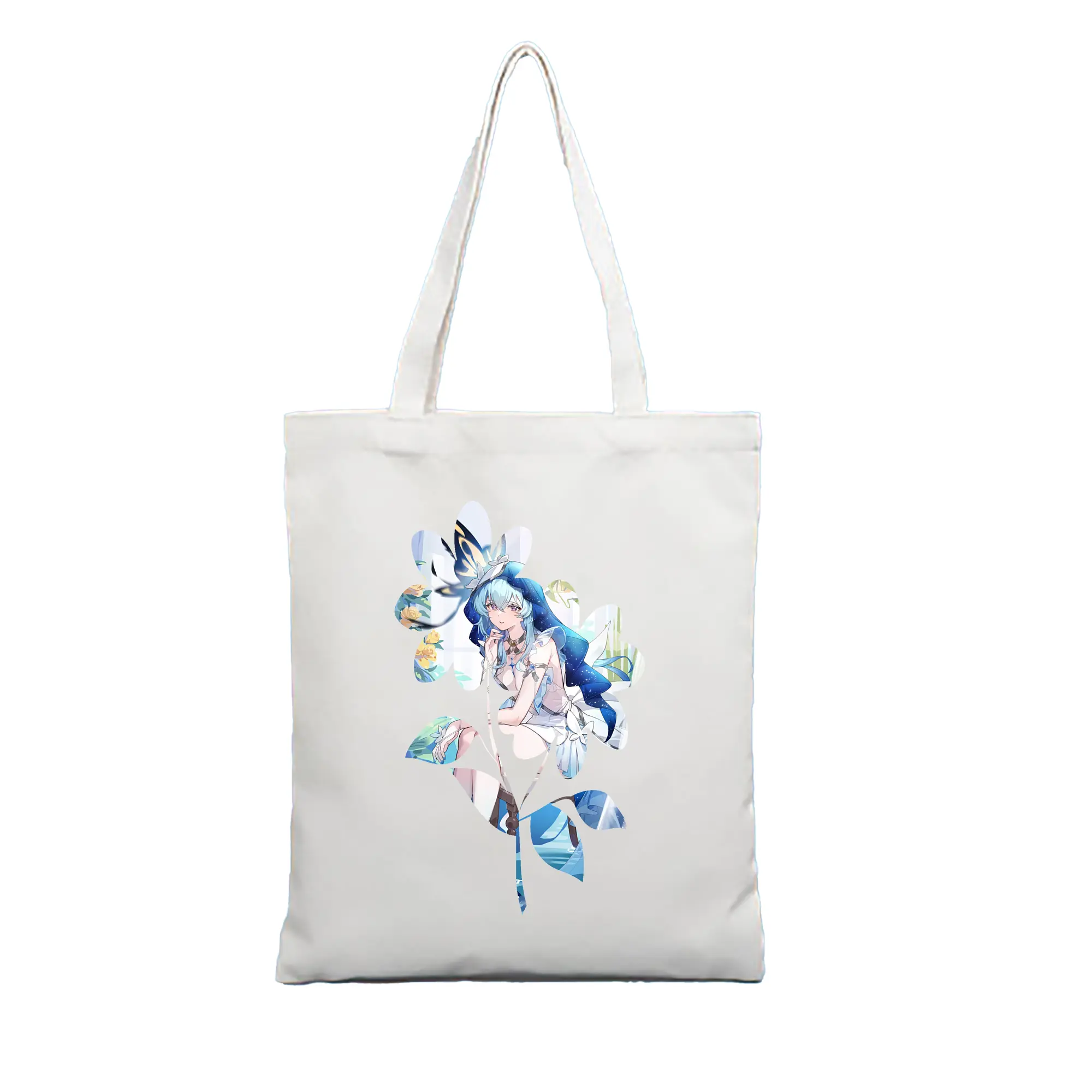 鳴潮 グッズ ショアキーパー - 縦型キャンバス手提げバッグ（トートバッグ） ・ キャンバス素材 ・ ショッピング用 ・ 軽量 丈夫 お手入れ簡単