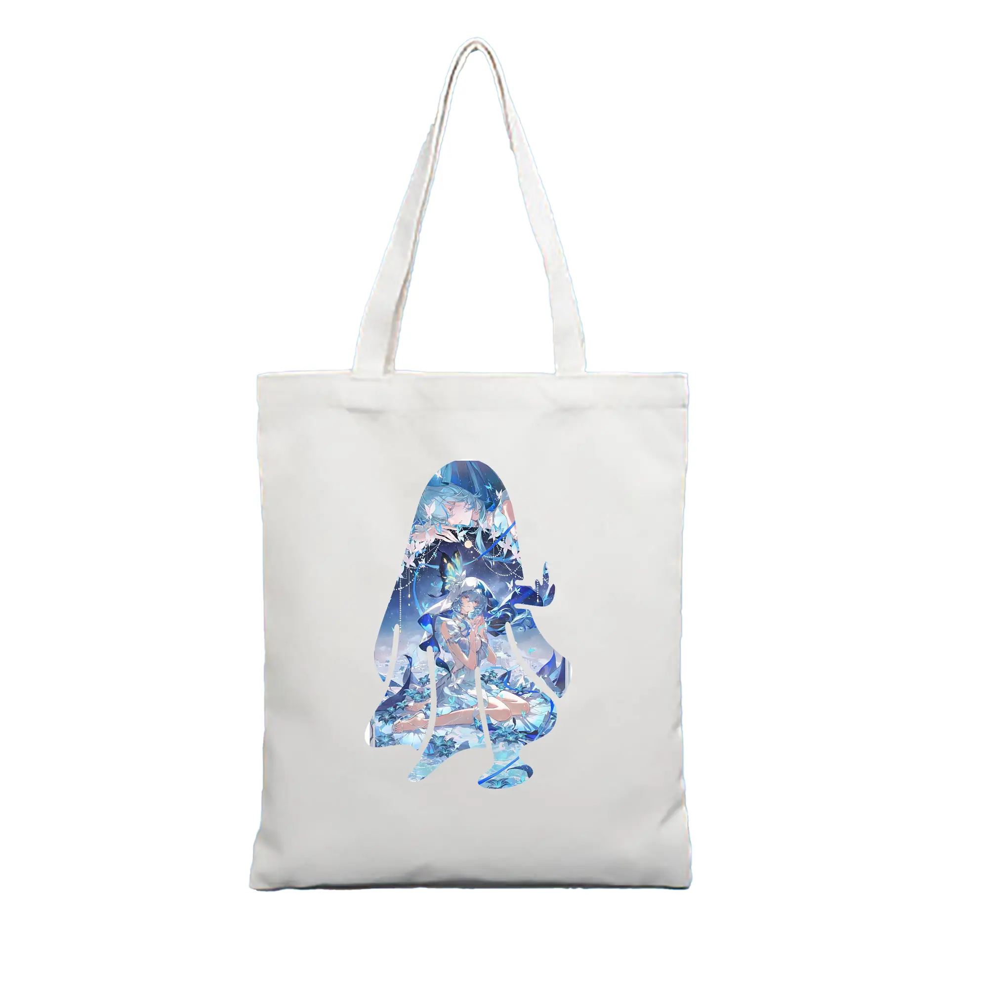 鳴潮 グッズ ショアキーパー - 縦型キャンバス手提げバッグ（トートバッグ） ・ キャンバス素材 ・ ショッピング用 ・ 軽量 丈夫 お手入れ簡単