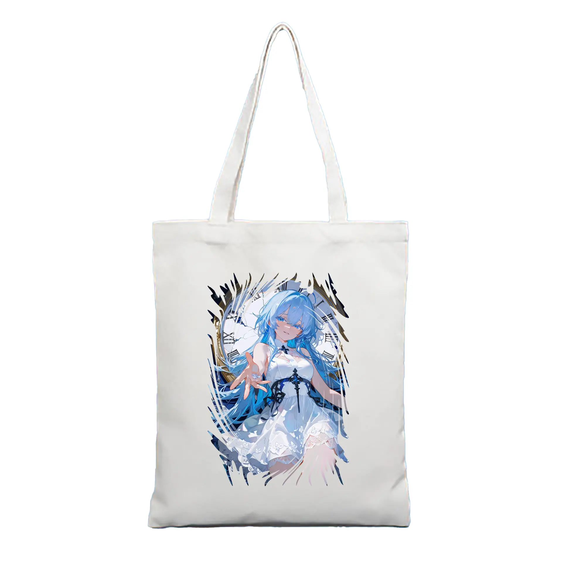 鳴潮 グッズ ショアキーパー - 縦型キャンバス手提げバッグ（トートバッグ） ・ キャンバス素材 ・ ショッピング用 ・ 軽量 丈夫 お手入れ簡単