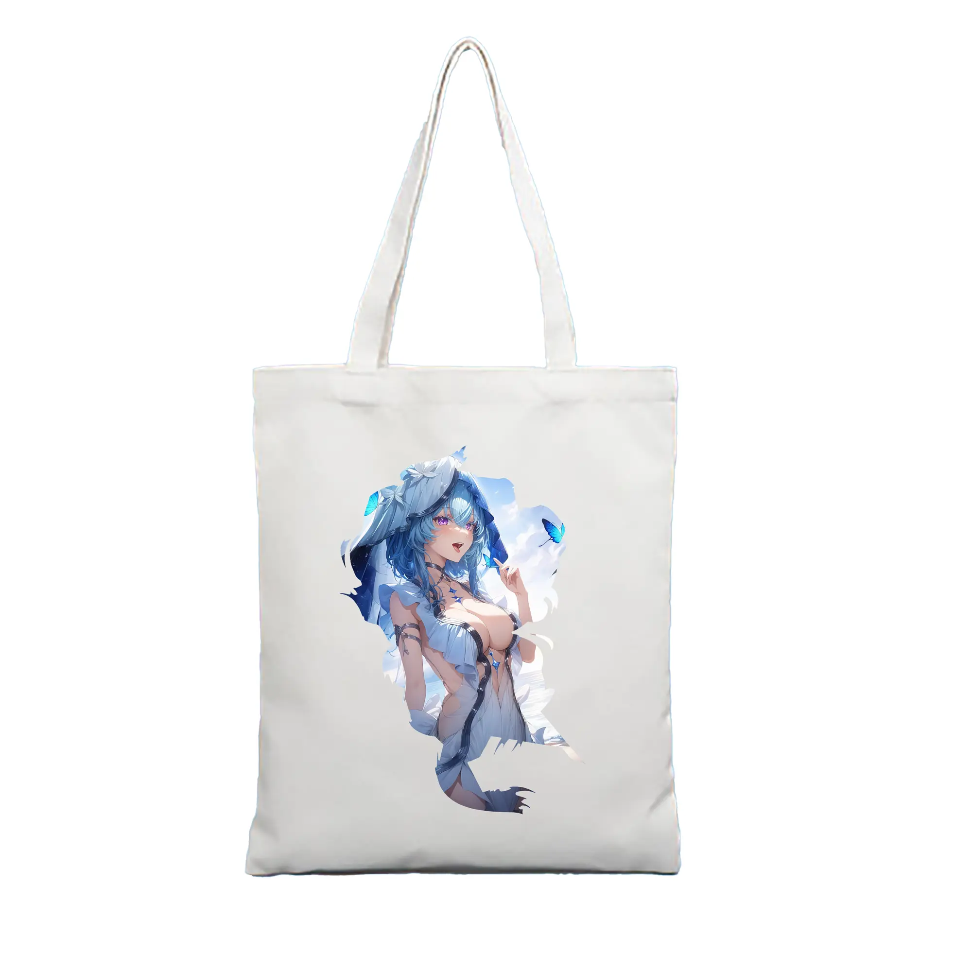 鳴潮 グッズ ショアキーパー - 縦型キャンバス手提げバッグ（トートバッグ） ・ キャンバス素材 ・ ショッピング用 ・ 軽量 丈夫 お手入れ簡単