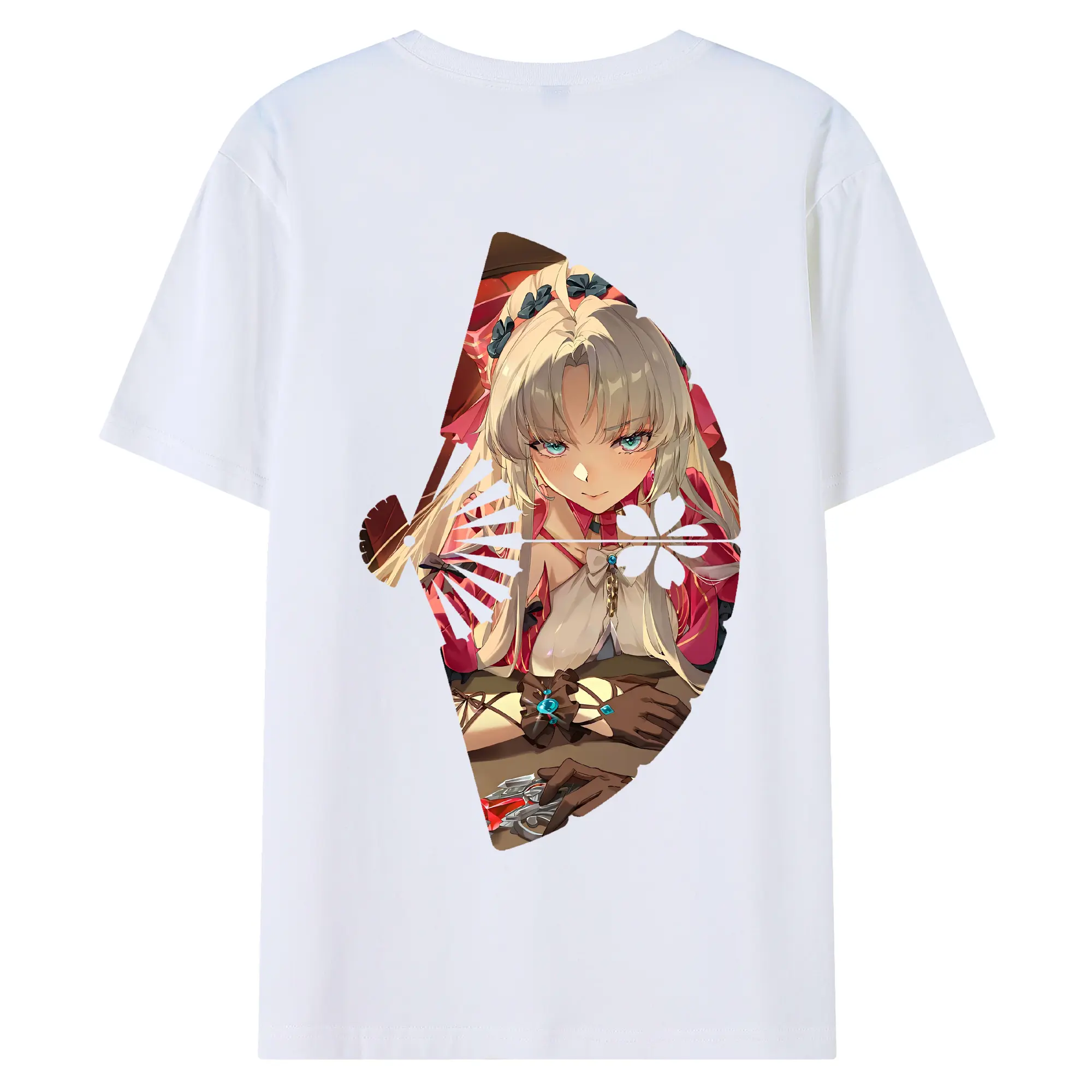 鳴潮 グッズ カルロッタ - 綿100％ 半袖Tシャツ ・ バックプリント ・ 快適 通気性 ・ 日常使い 散歩 スポーツ用