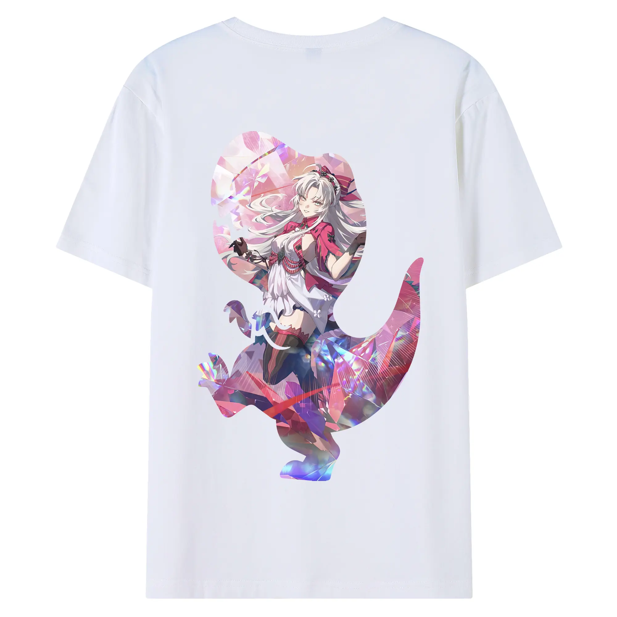 鳴潮 グッズ カルロッタ - 綿100％ 半袖Tシャツ ・ バックプリント ・ 快適 通気性 ・ 日常使い 散歩 スポーツ用