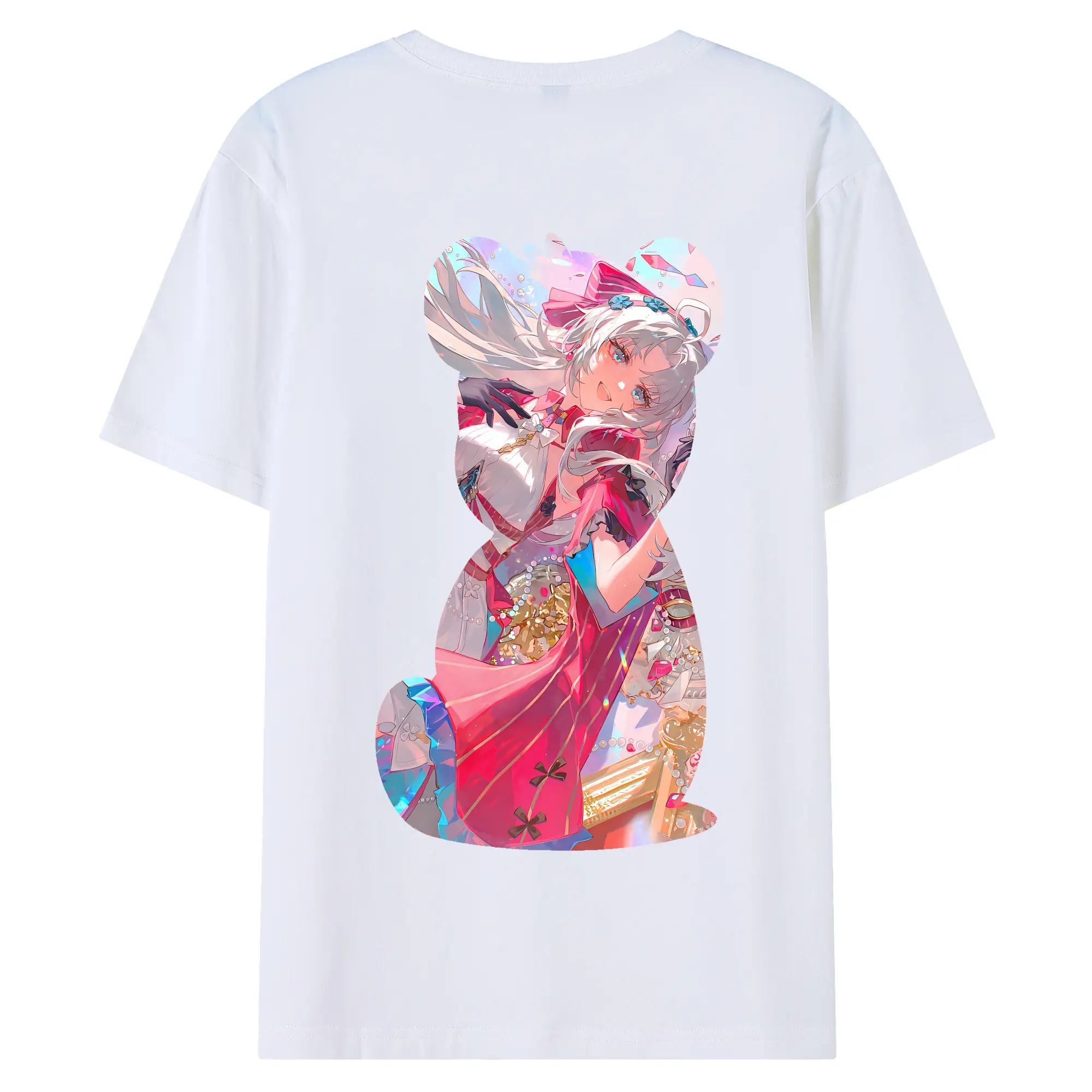 鳴潮 グッズ カルロッタ - 綿100％ 半袖Tシャツ ・ バックプリント ・ 快適 通気性 ・ 日常使い 散歩 スポーツ用