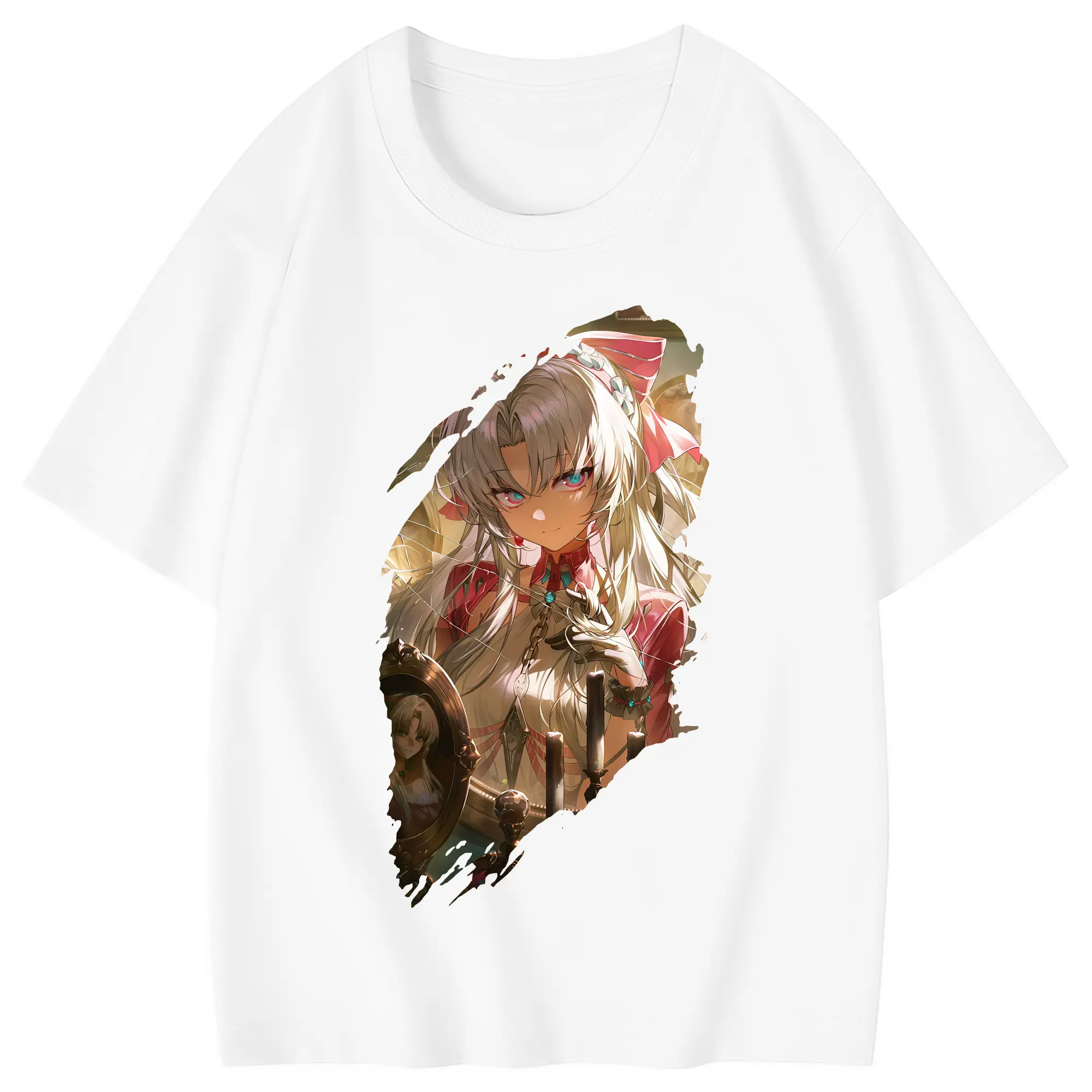 鳴潮 グッズ カルロッタ - 綿100％ キッズTシャツ ・ フロントプリント ・ 快適 通気性 ・ スポーツ カジュアル 散歩用