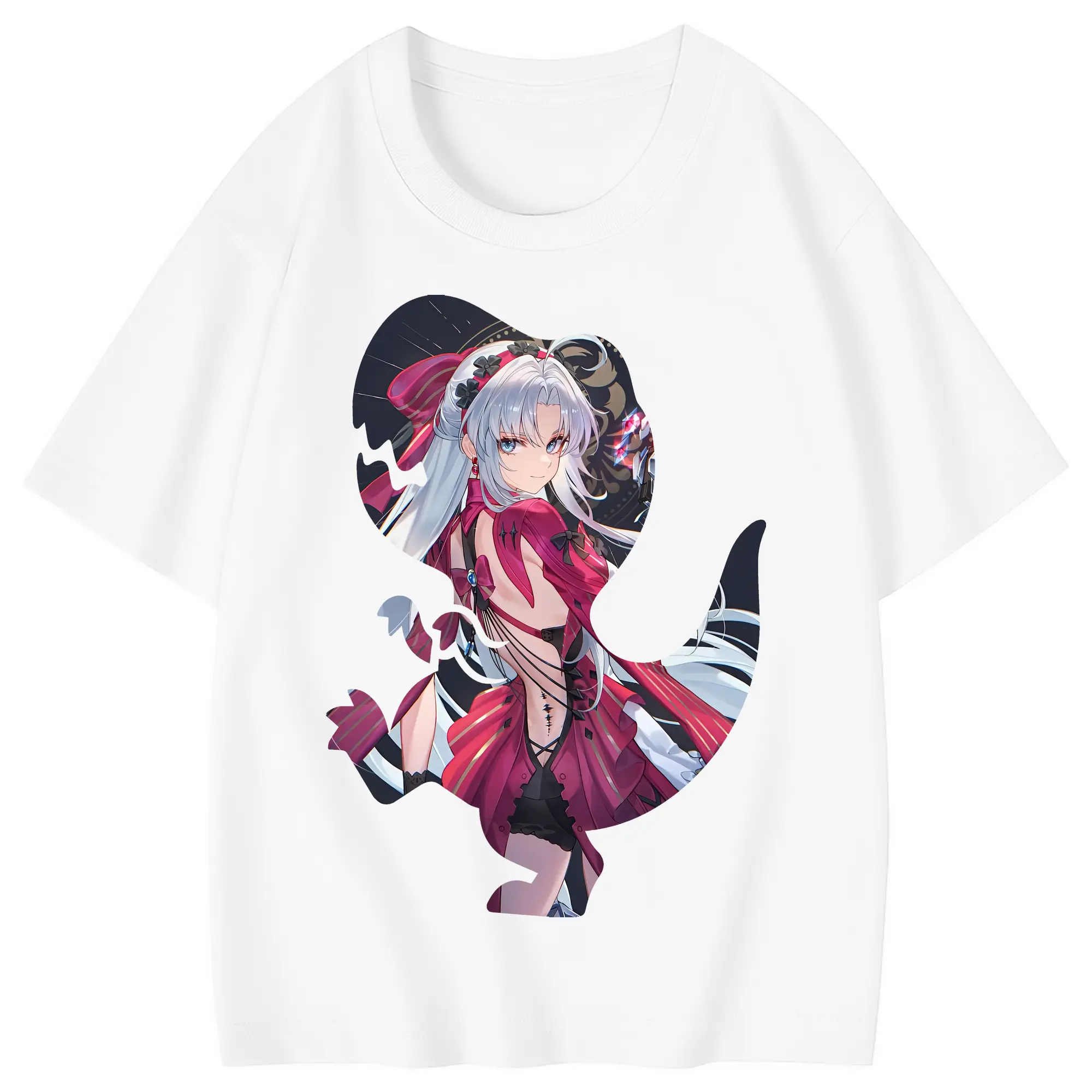 鳴潮 グッズ カルロッタ - 綿100％ キッズTシャツ ・ フロントプリント ・ 快適 通気性 ・ スポーツ カジュアル 散歩用