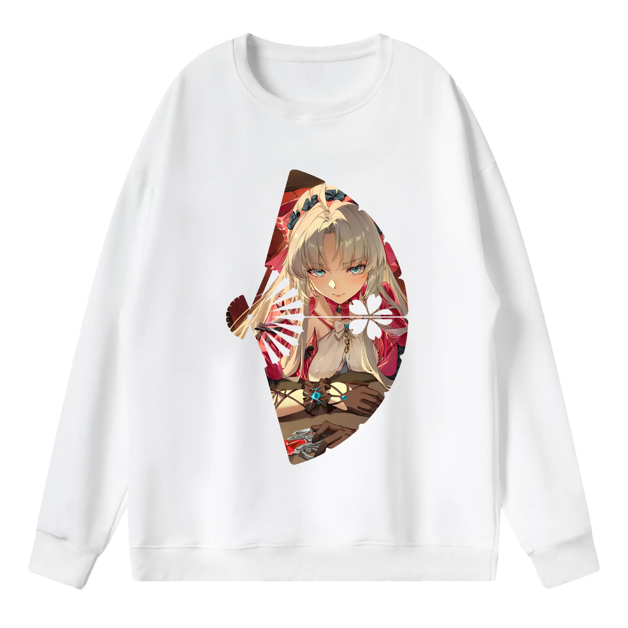 鳴潮 グッズ カルロッタ - 薄手 クルーネック スウェット 裏毛260g · ポリエステル 春秋向け カジュアル 男女兼用 · トレーナー デイリー スポーツ 散歩に最適