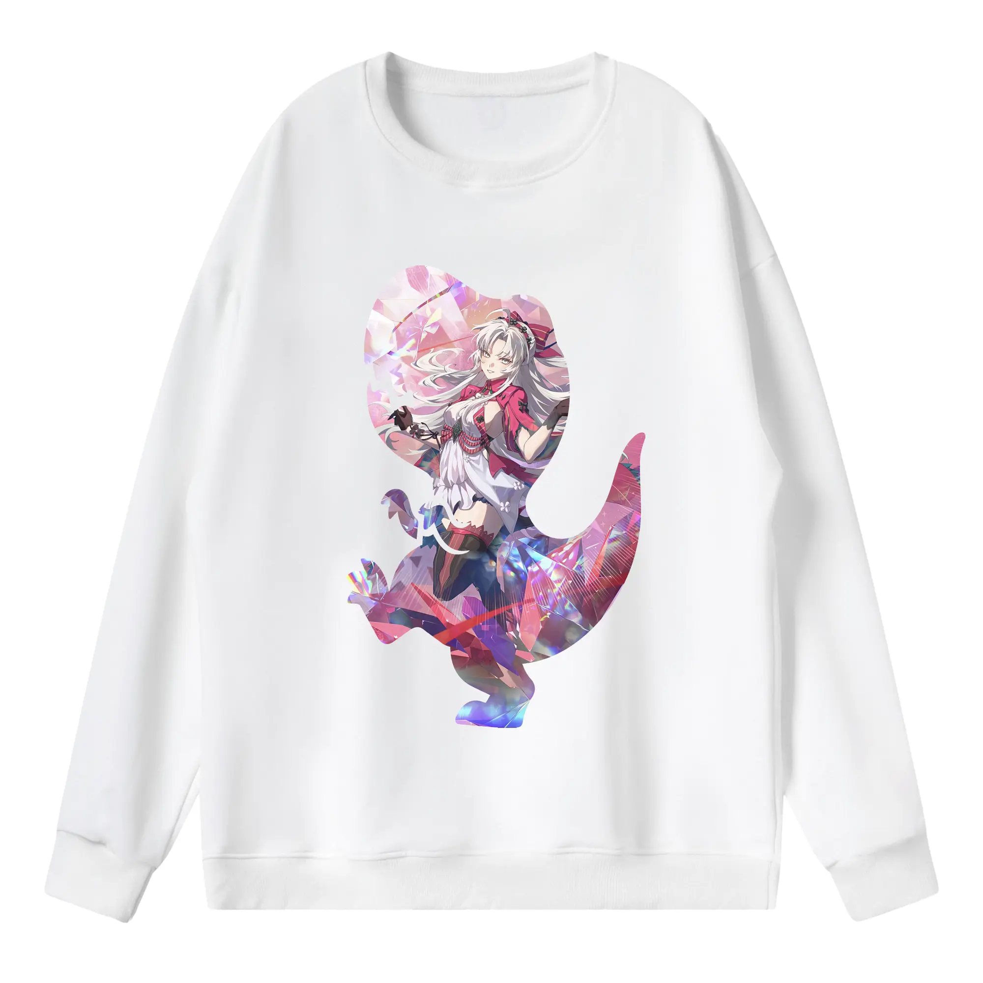 鳴潮 グッズ カルロッタ - 薄手 クルーネック スウェット 裏毛260g · ポリエステル 春秋向け カジュアル 男女兼用 · トレーナー デイリー スポーツ 散歩に最適