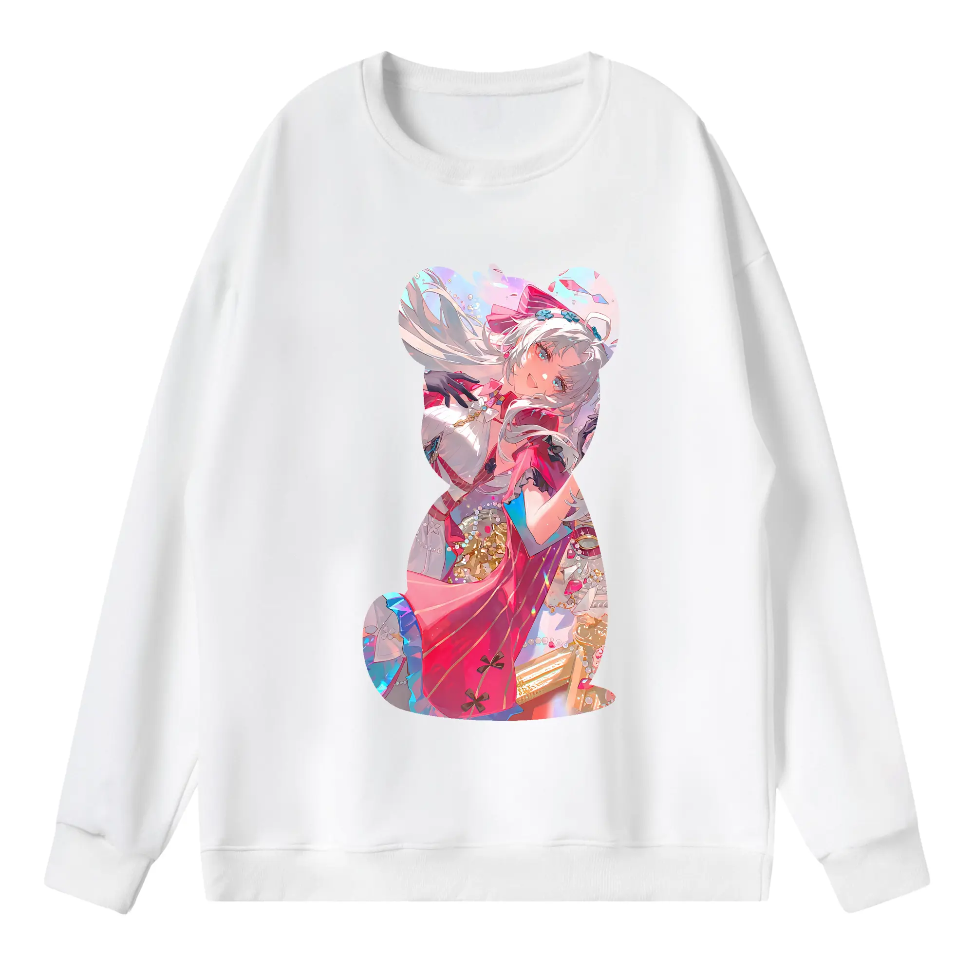 鳴潮 グッズ カルロッタ - 薄手 クルーネック スウェット 裏毛260g · ポリエステル 春秋向け カジュアル 男女兼用 · トレーナー デイリー スポーツ 散歩に最適