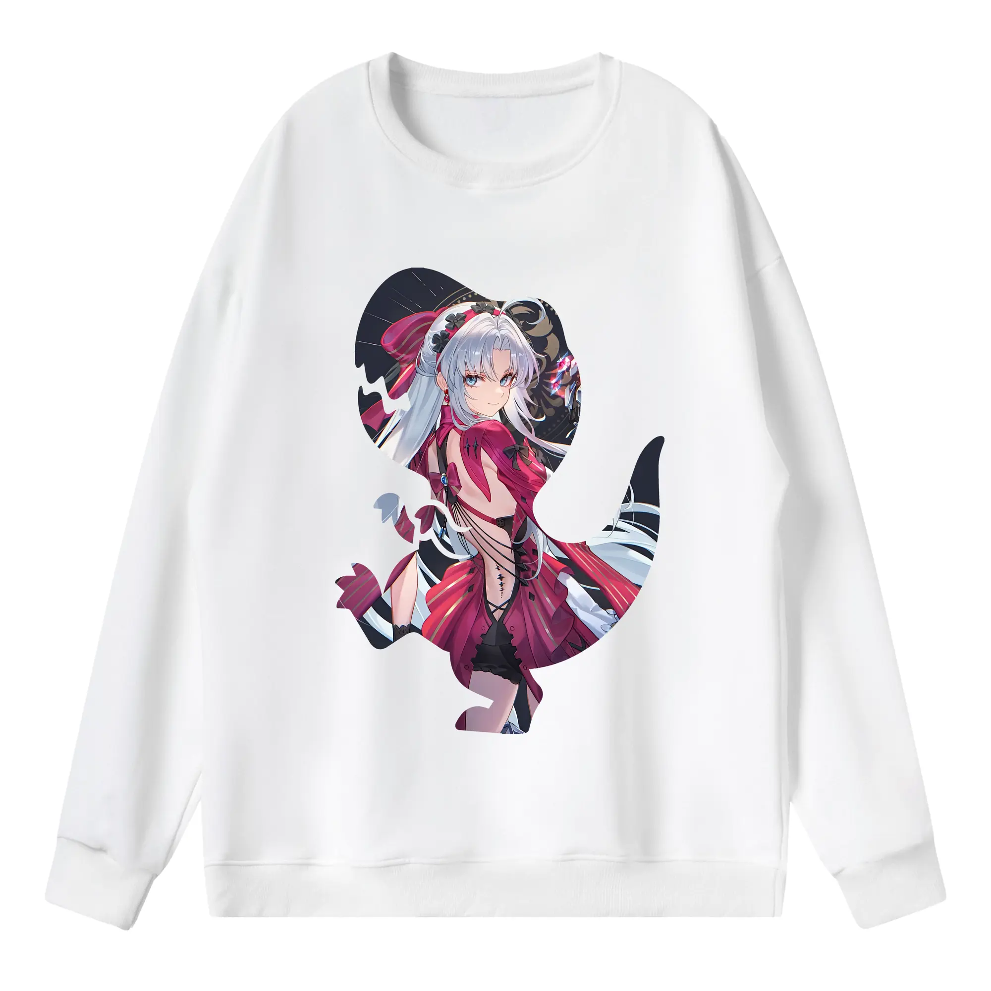 鳴潮 グッズ カルロッタ - 薄手 クルーネック スウェット 裏毛260g · ポリエステル 春秋向け カジュアル 男女兼用 · トレーナー デイリー スポーツ 散歩に最適