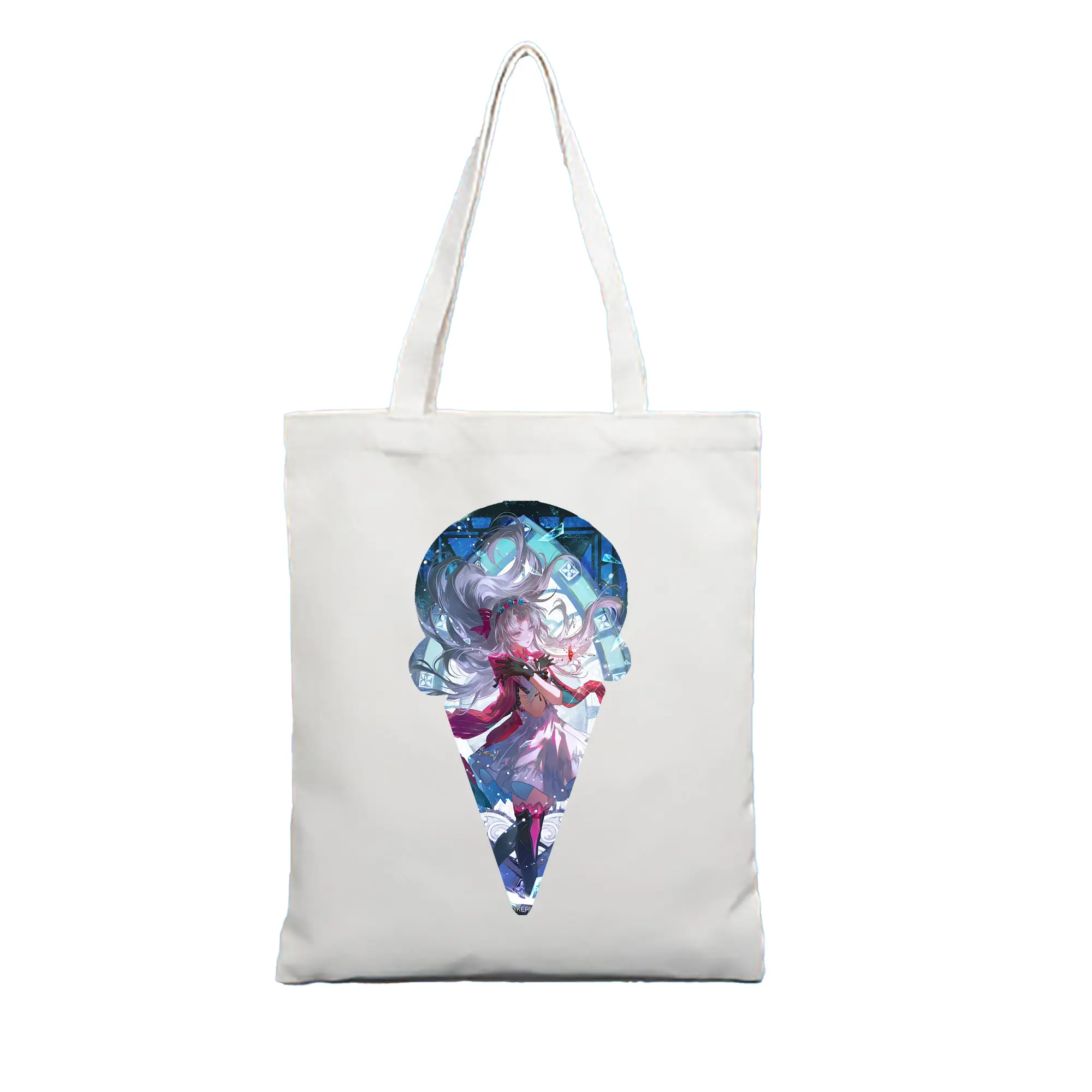 鳴潮 グッズ カルロッタ - 縦型キャンバス手提げバッグ（トートバッグ） ・ キャンバス素材 ・ ショッピング用 ・ 軽量 丈夫 お手入れ簡単