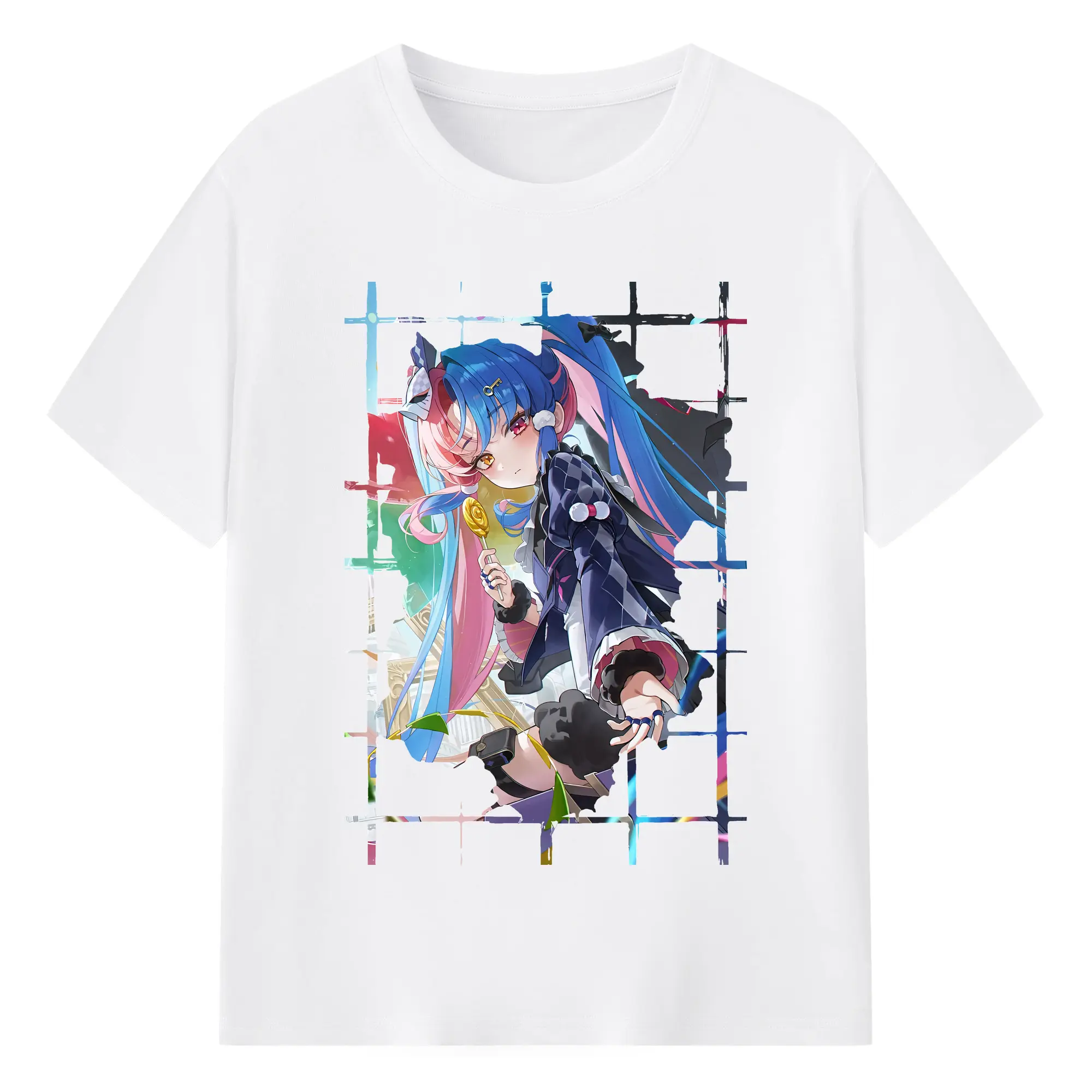 鳴潮 グッズ ロココ - 綿100％ 半袖Tシャツ ・ フロントプリント ・ 快適 通気性 ・ 日常使い 散歩 スポーツ用