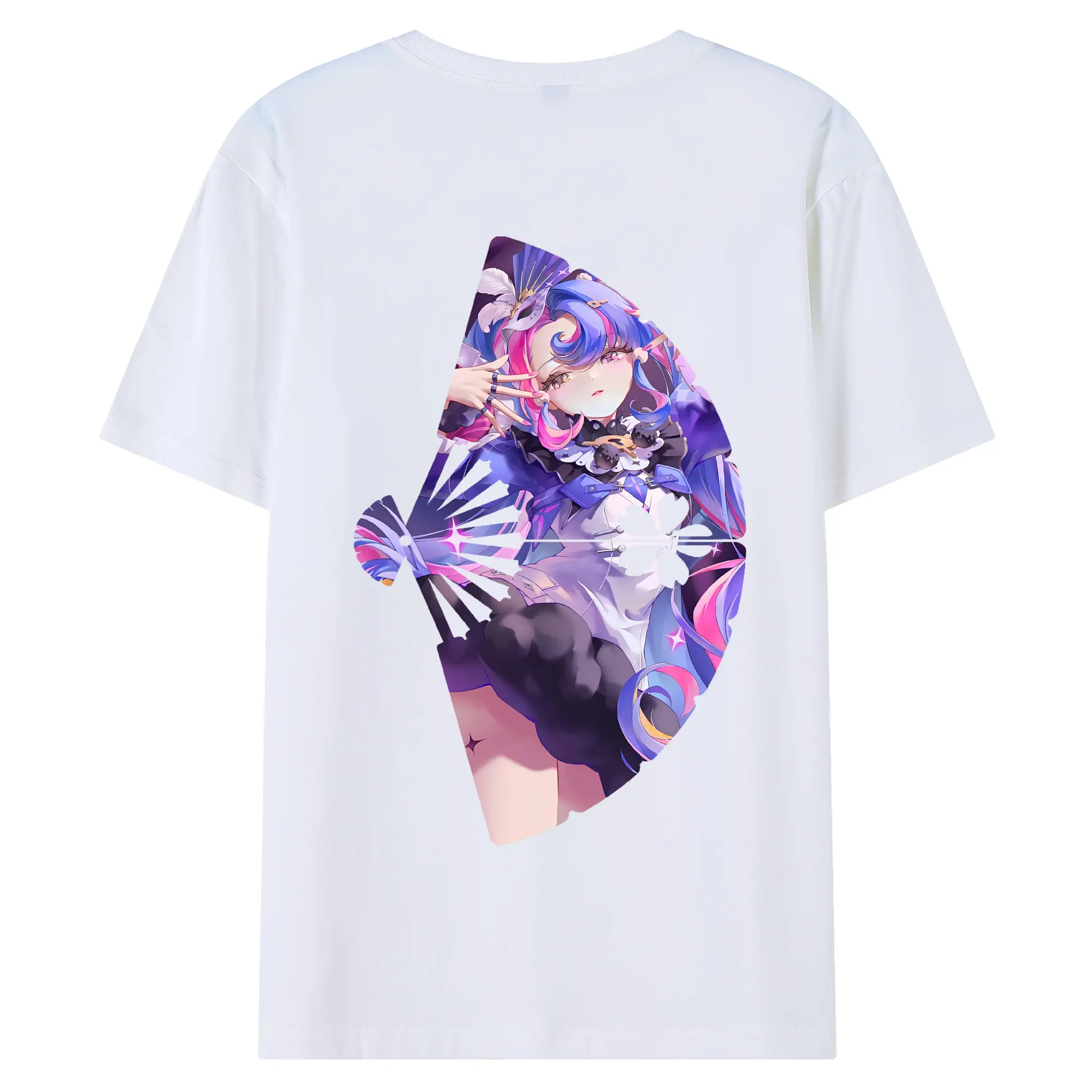 鳴潮 グッズ ロココ - 綿100％ 半袖Tシャツ ・ バックプリント ・ 快適 通気性 ・ 日常使い 散歩 スポーツ用