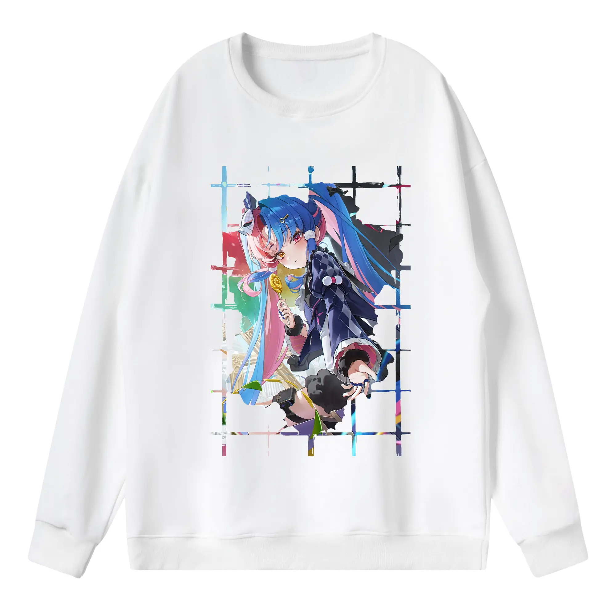 鳴潮 グッズ ロココ - 薄手 クルーネック スウェット 裏毛260g · ポリエステル 春秋向け カジュアル 男女兼用 · トレーナー デイリー スポーツ 散歩に最適