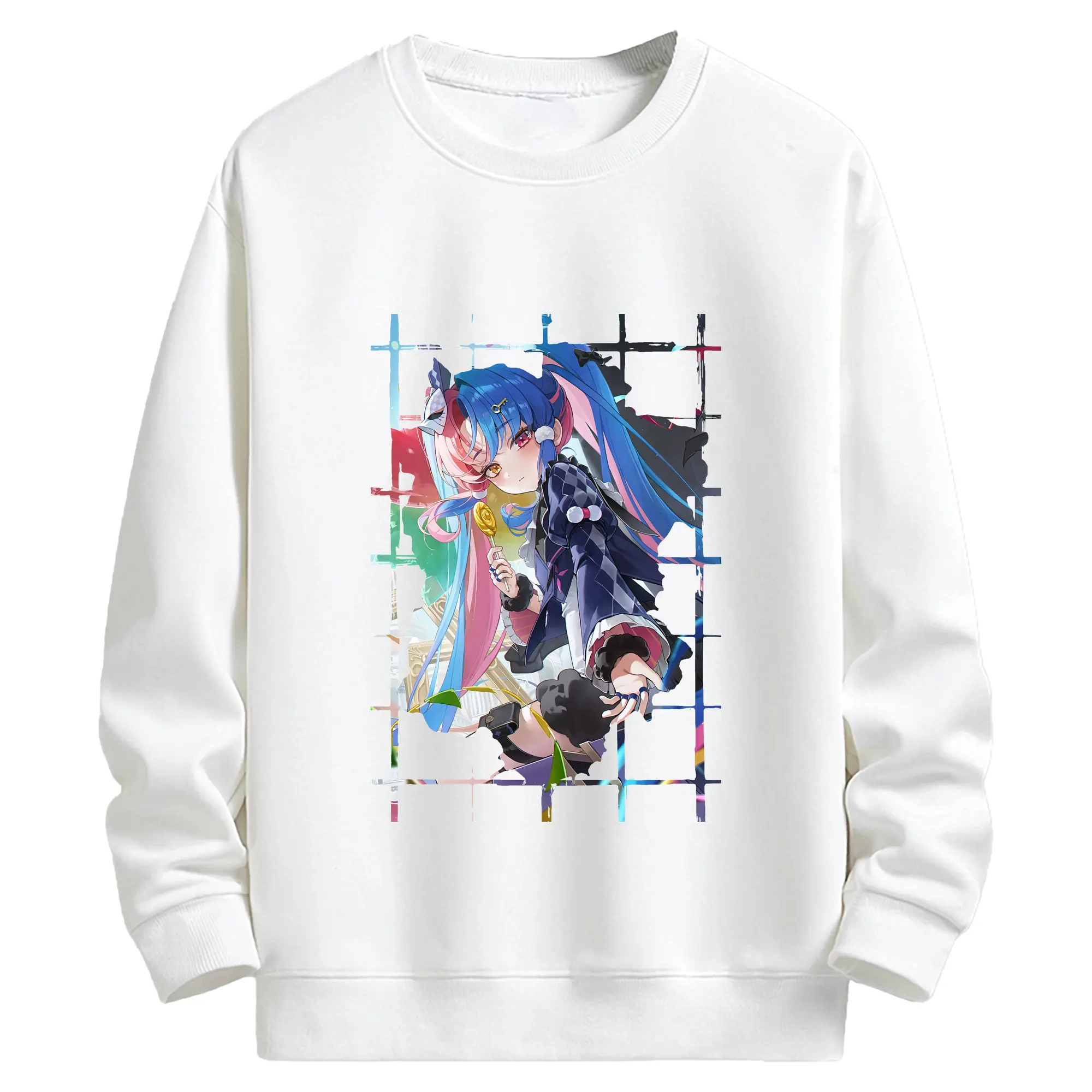 鳴潮 グッズ ロココ - キッズ クルーネックスウェットシャツ ・ フロントプリント ・ 綿80％ ポリエステル20％ ・ 快適 通学 スポーツ 日常使い お散歩用