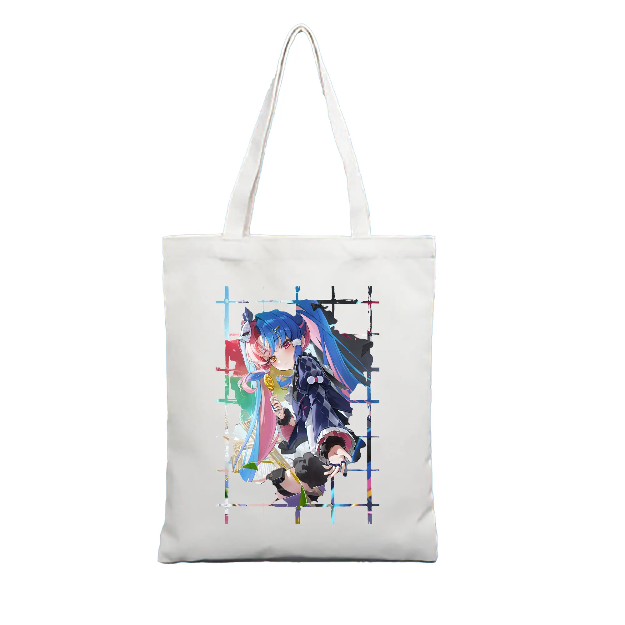 鳴潮 グッズ ロココ - 縦型キャンバス手提げバッグ（トートバッグ） ・ キャンバス素材 ・ ショッピング用 ・ 軽量 丈夫 お手入れ簡単