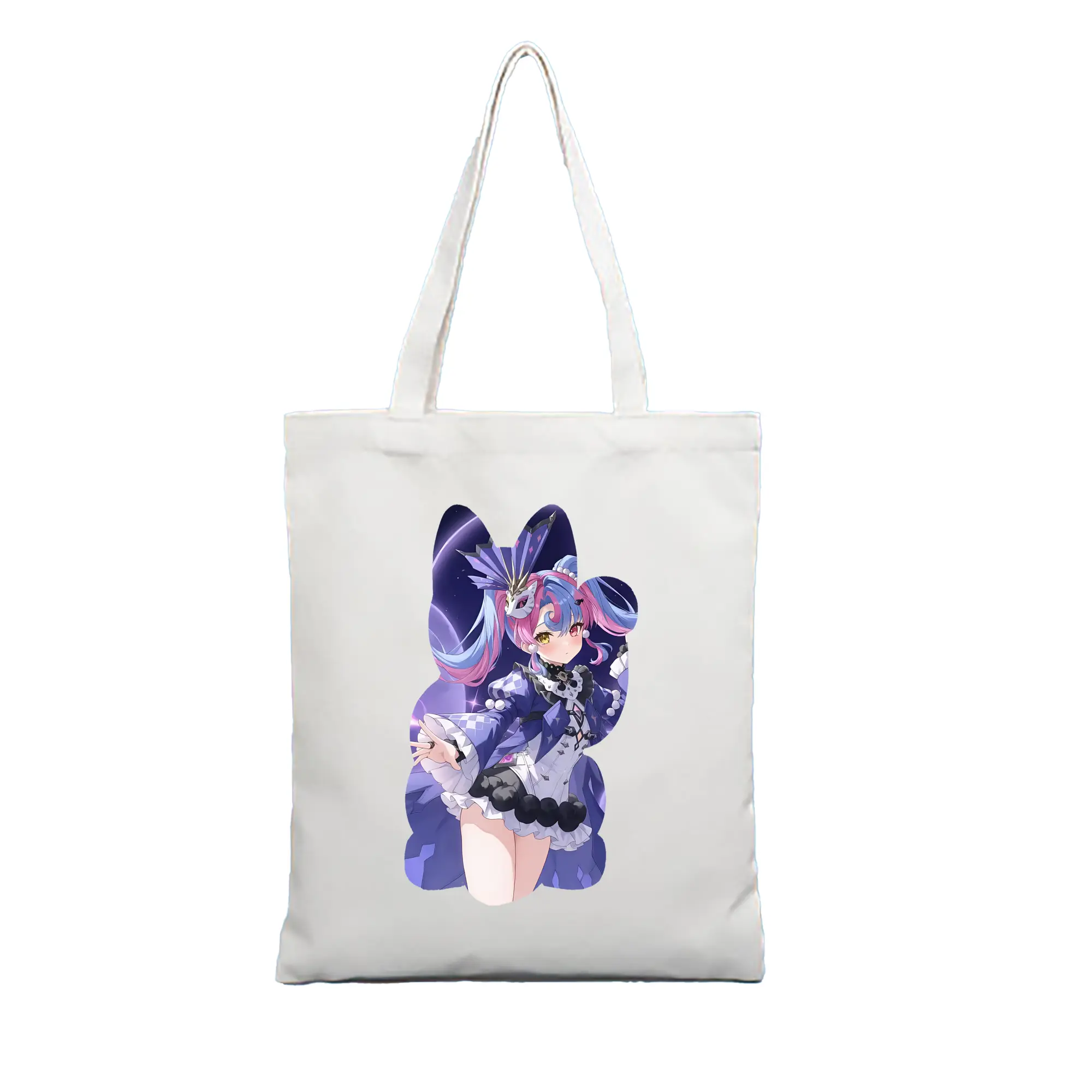 鳴潮 グッズ ロココ - 縦型キャンバス手提げバッグ（トートバッグ） ・ キャンバス素材 ・ ショッピング用 ・ 軽量 丈夫 お手入れ簡単