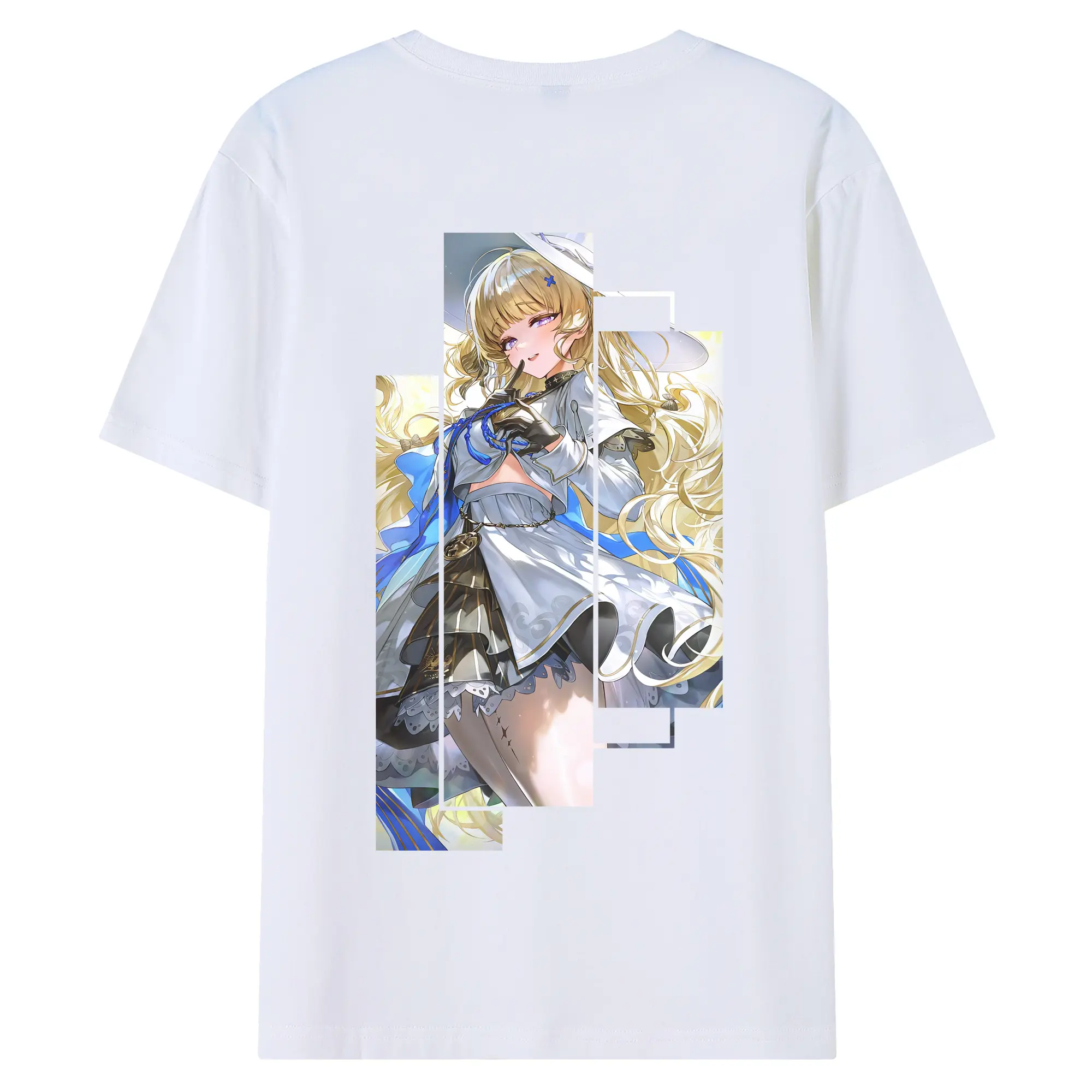 鳴潮 グッズ フィービー - 綿100％ 半袖Tシャツ ・ バックプリント ・ 快適 通気性 ・ 日常使い 散歩 スポーツ用