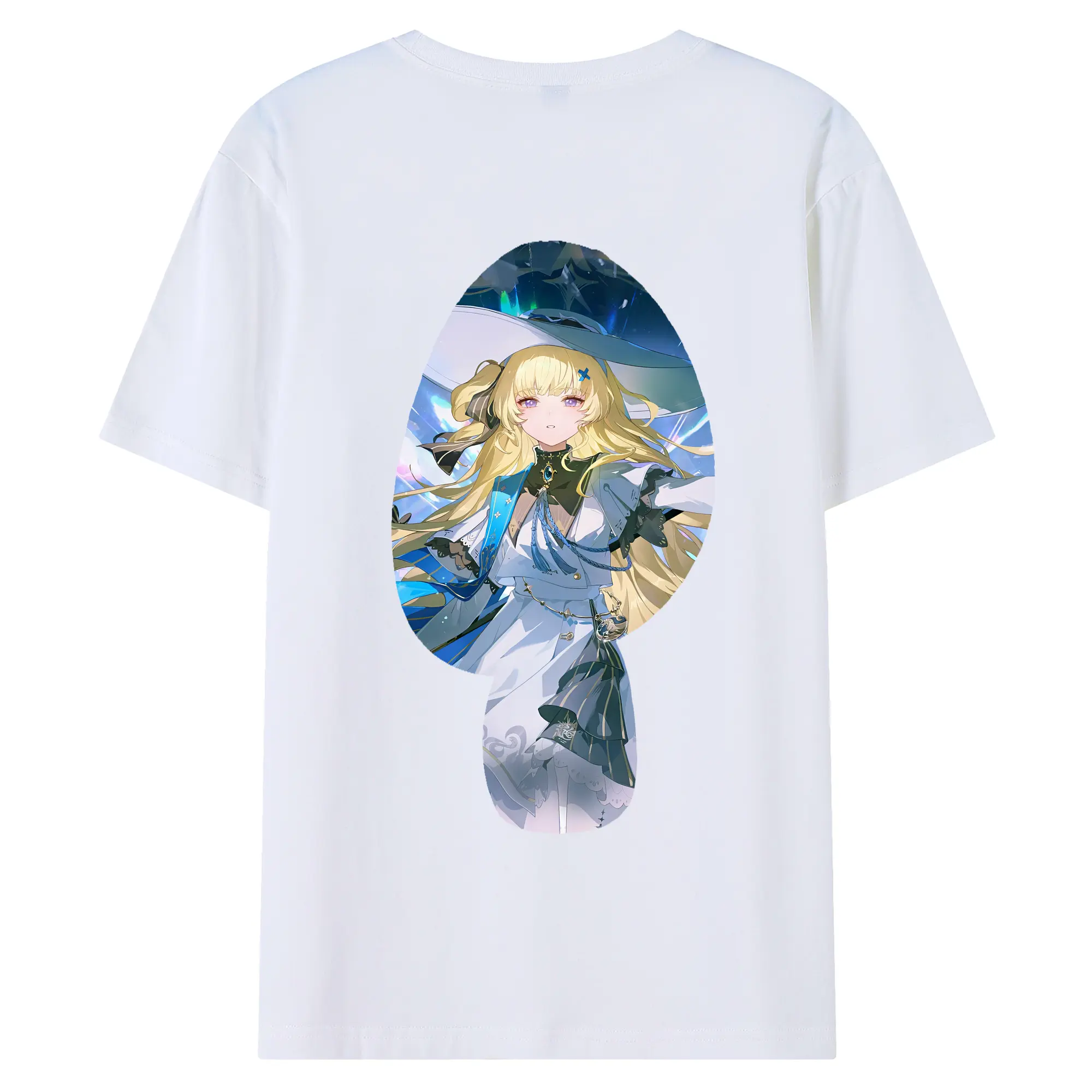 鳴潮 グッズ フィービー - 綿100％ 半袖Tシャツ ・ バックプリント ・ 快適 通気性 ・ 日常使い 散歩 スポーツ用