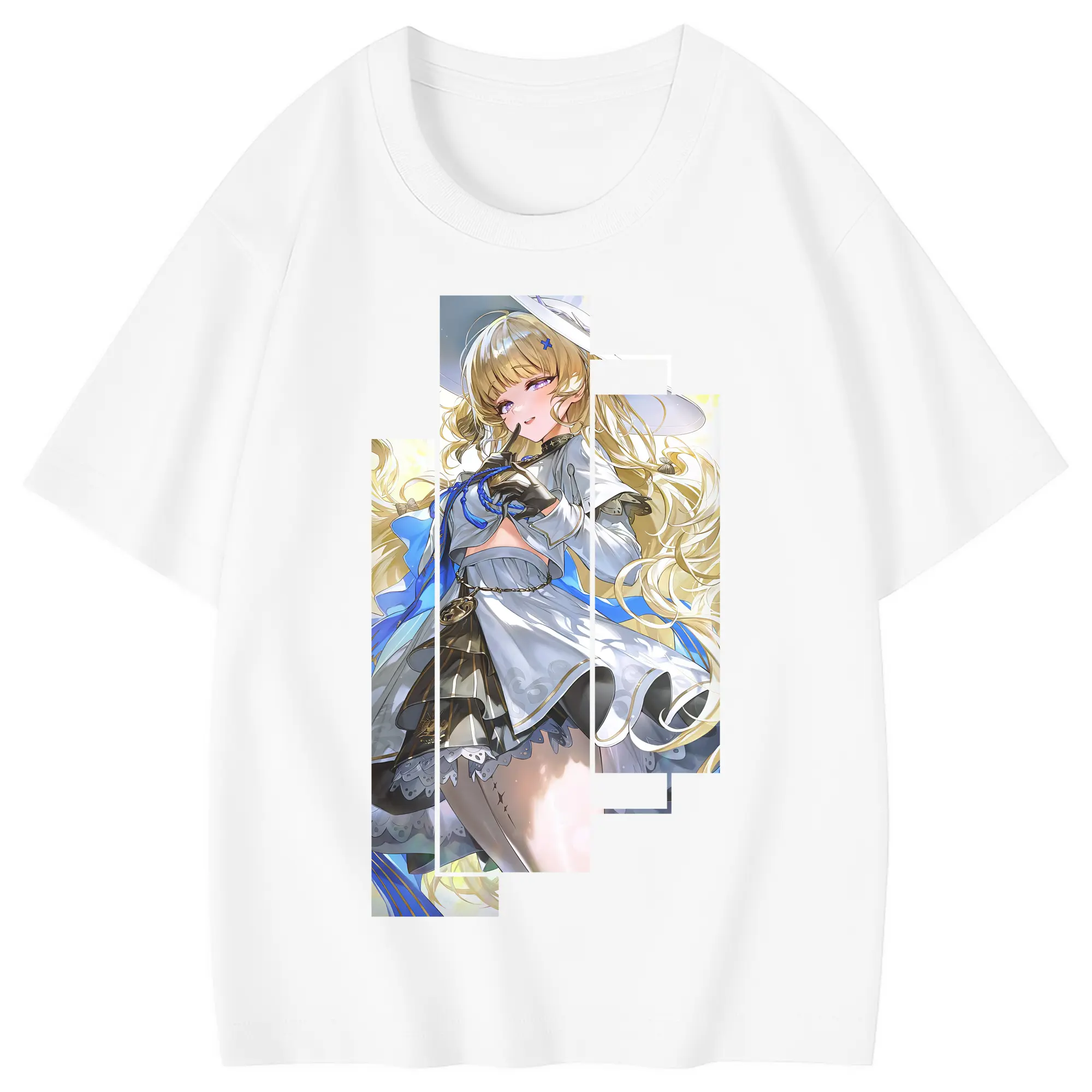 鳴潮 グッズ フィービー - 綿100％ キッズTシャツ ・ フロントプリント ・ 快適 通気性 ・ スポーツ カジュアル 散歩用