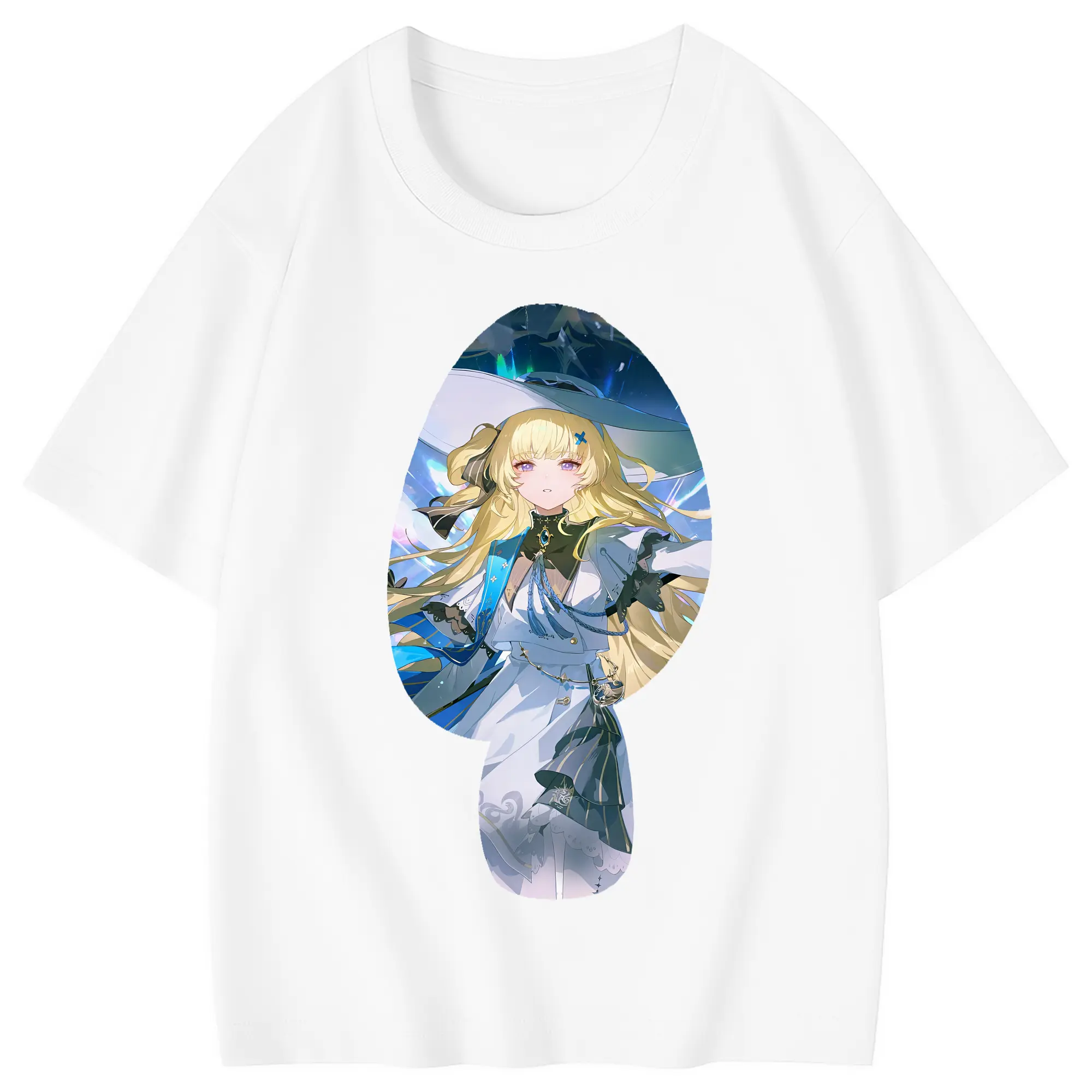 鳴潮 グッズ フィービー - 綿100％ キッズTシャツ ・ フロントプリント ・ 快適 通気性 ・ スポーツ カジュアル 散歩用