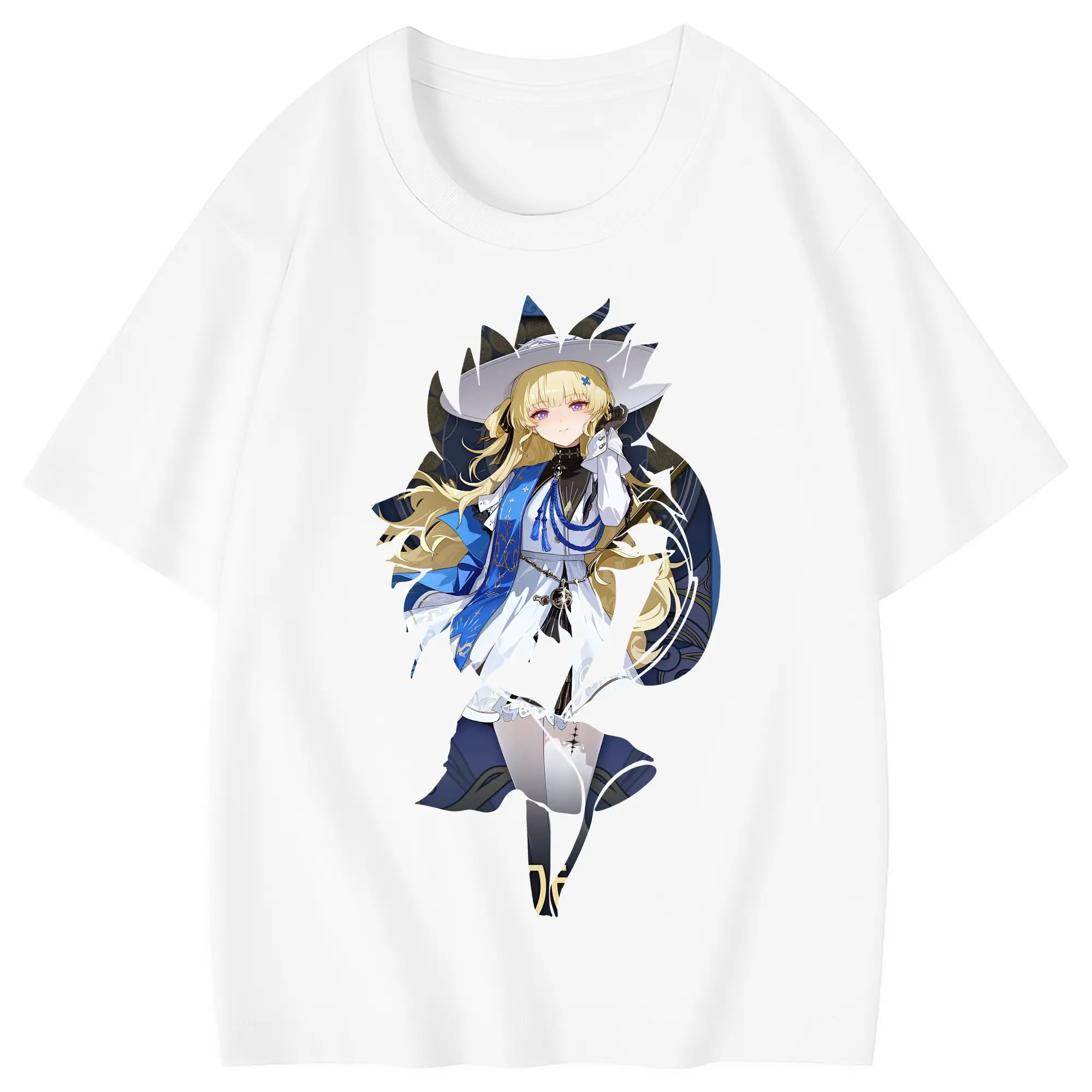 鳴潮 グッズ フィービー - 綿100％ キッズTシャツ ・ フロントプリント ・ 快適 通気性 ・ スポーツ カジュアル 散歩用