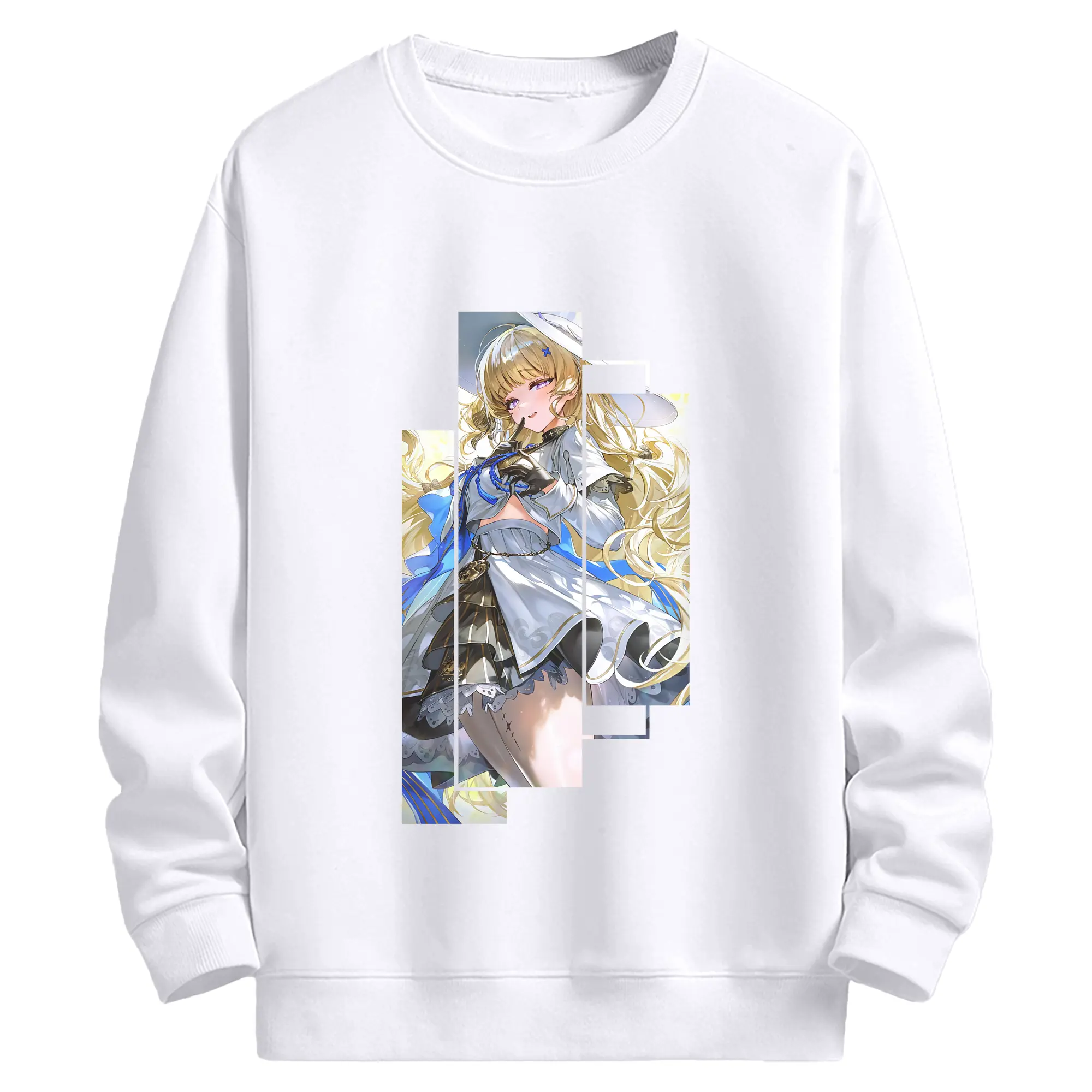 鳴潮 グッズ フィービー - 高品質 クルーネック スウェット ・ コットン59％ ポリエステル41％ ・ ユニセックス 長袖 トレーナー ・ カジュアル デイリー スポーツ 散歩用