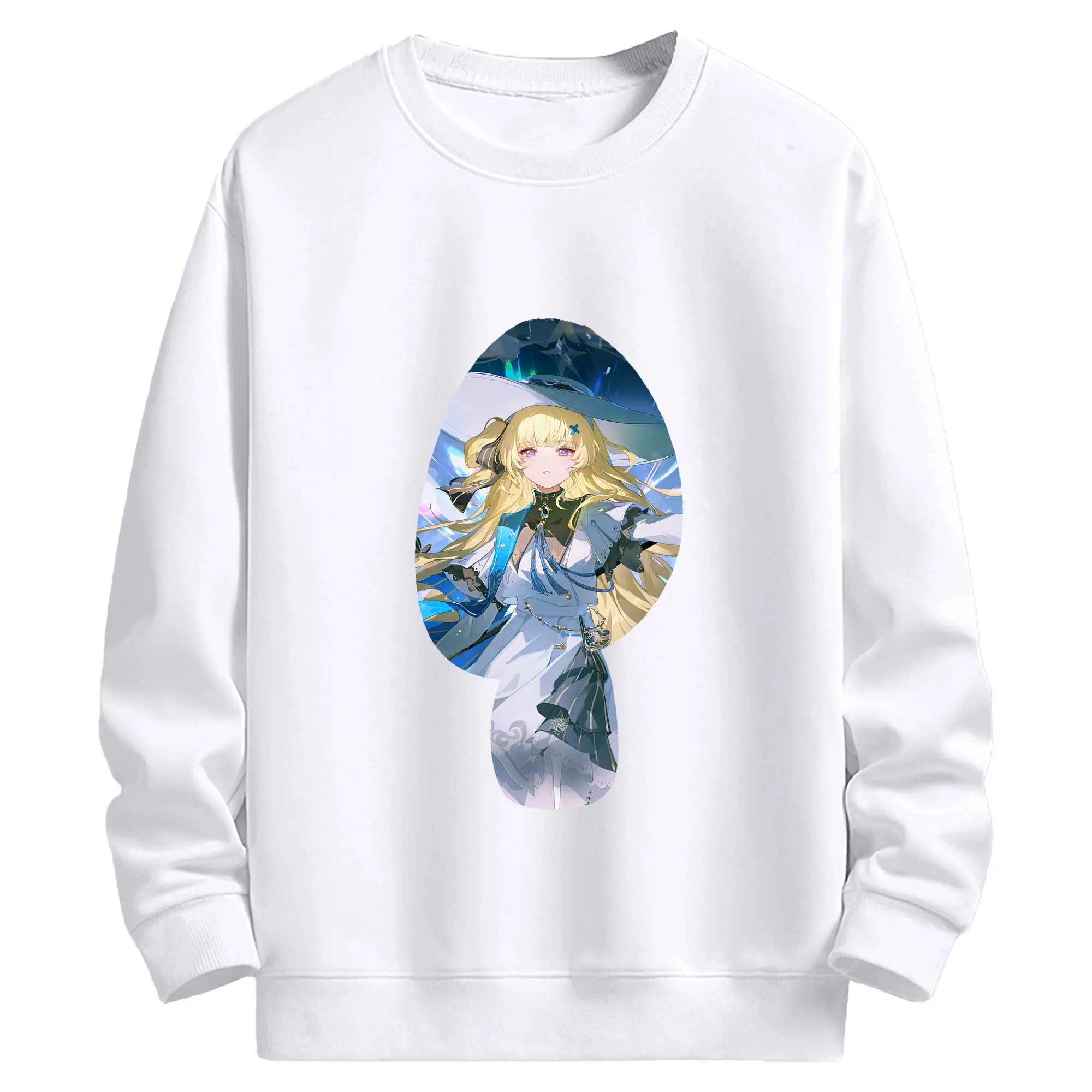 鳴潮 グッズ フィービー - 高品質 クルーネック スウェット ・ コットン59％ ポリエステル41％ ・ ユニセックス 長袖 トレーナー ・ カジュアル デイリー スポーツ 散歩用