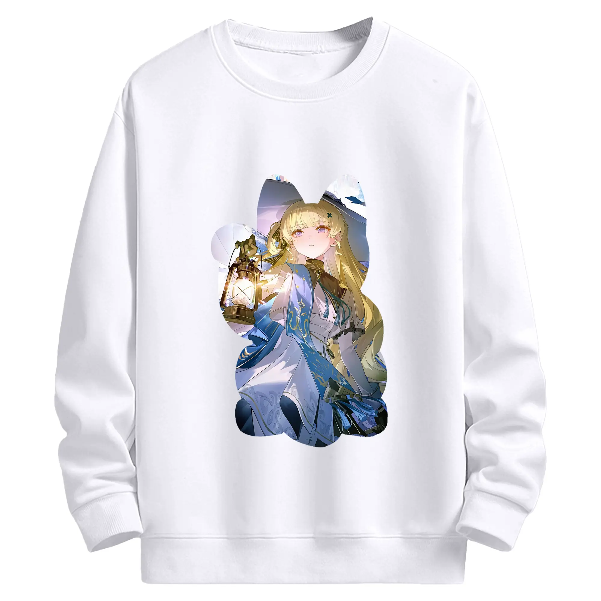 鳴潮 グッズ フィービー - 高品質 クルーネック スウェット ・ コットン59％ ポリエステル41％ ・ ユニセックス 長袖 トレーナー ・ カジュアル デイリー スポーツ 散歩用