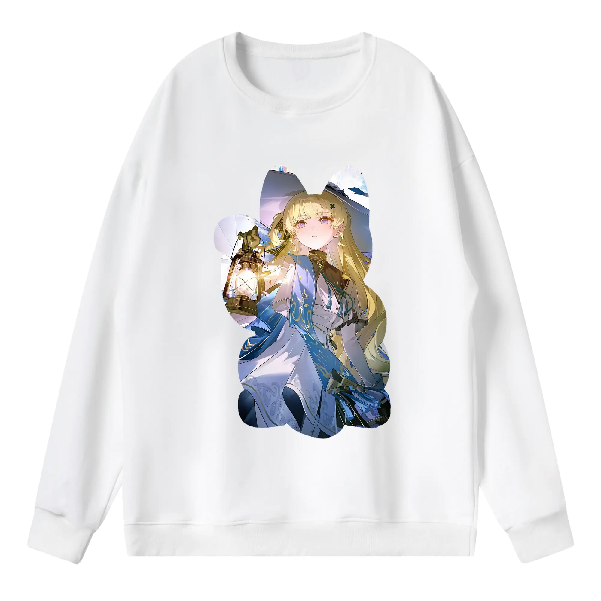 鳴潮 グッズ フィービー - 薄手 クルーネック スウェット 裏毛260g · ポリエステル 春秋向け カジュアル 男女兼用 · トレーナー デイリー スポーツ 散歩に最適