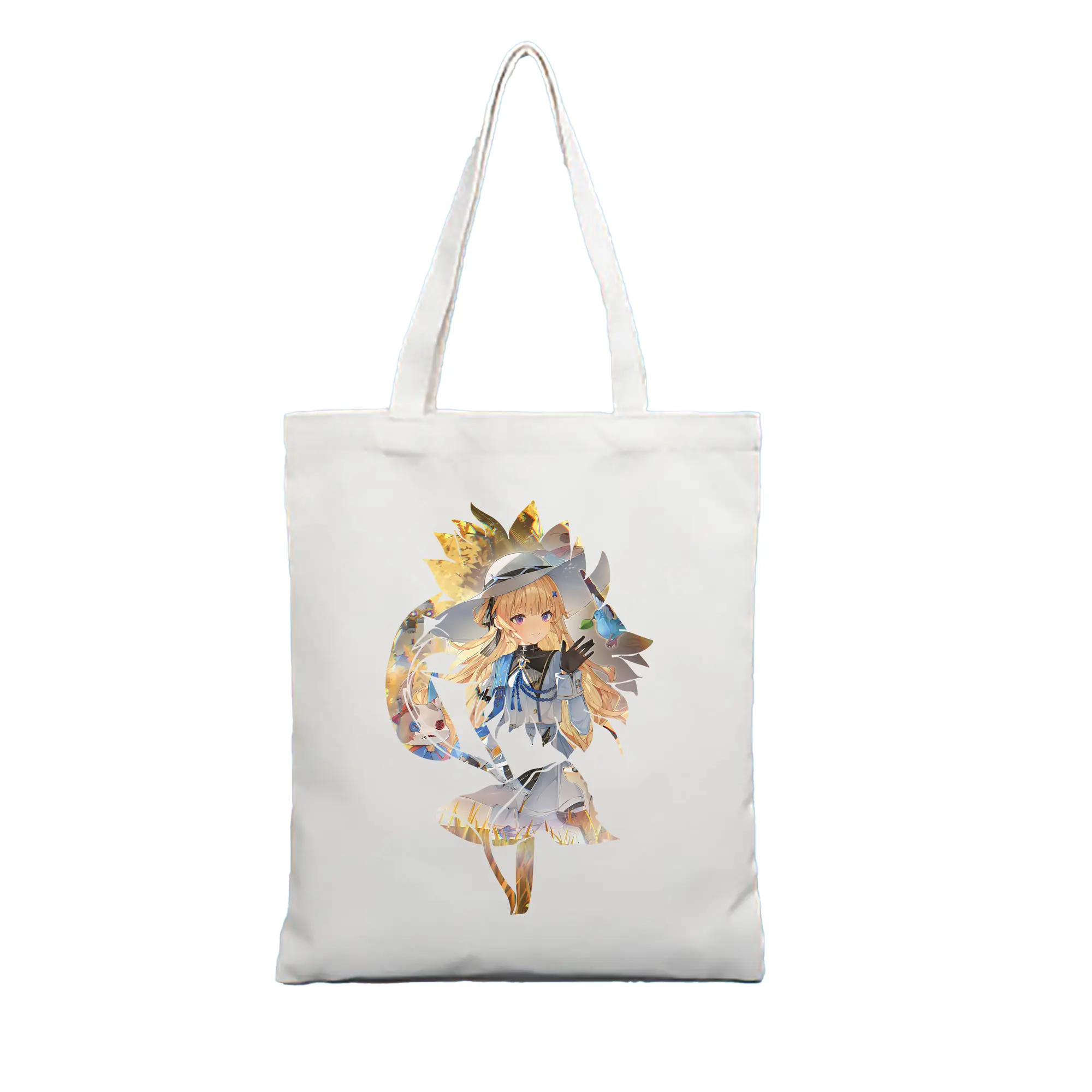 鳴潮 グッズ フィービー - 縦型キャンバス手提げバッグ（トートバッグ） ・ キャンバス素材 ・ ショッピング用 ・ 軽量 丈夫 お手入れ簡単