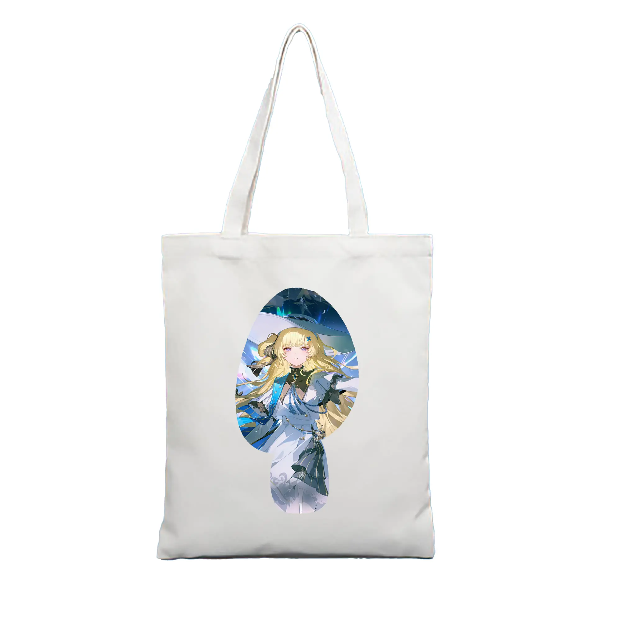 鳴潮 グッズ フィービー - 縦型キャンバス手提げバッグ（トートバッグ） ・ キャンバス素材 ・ ショッピング用 ・ 軽量 丈夫 お手入れ簡単