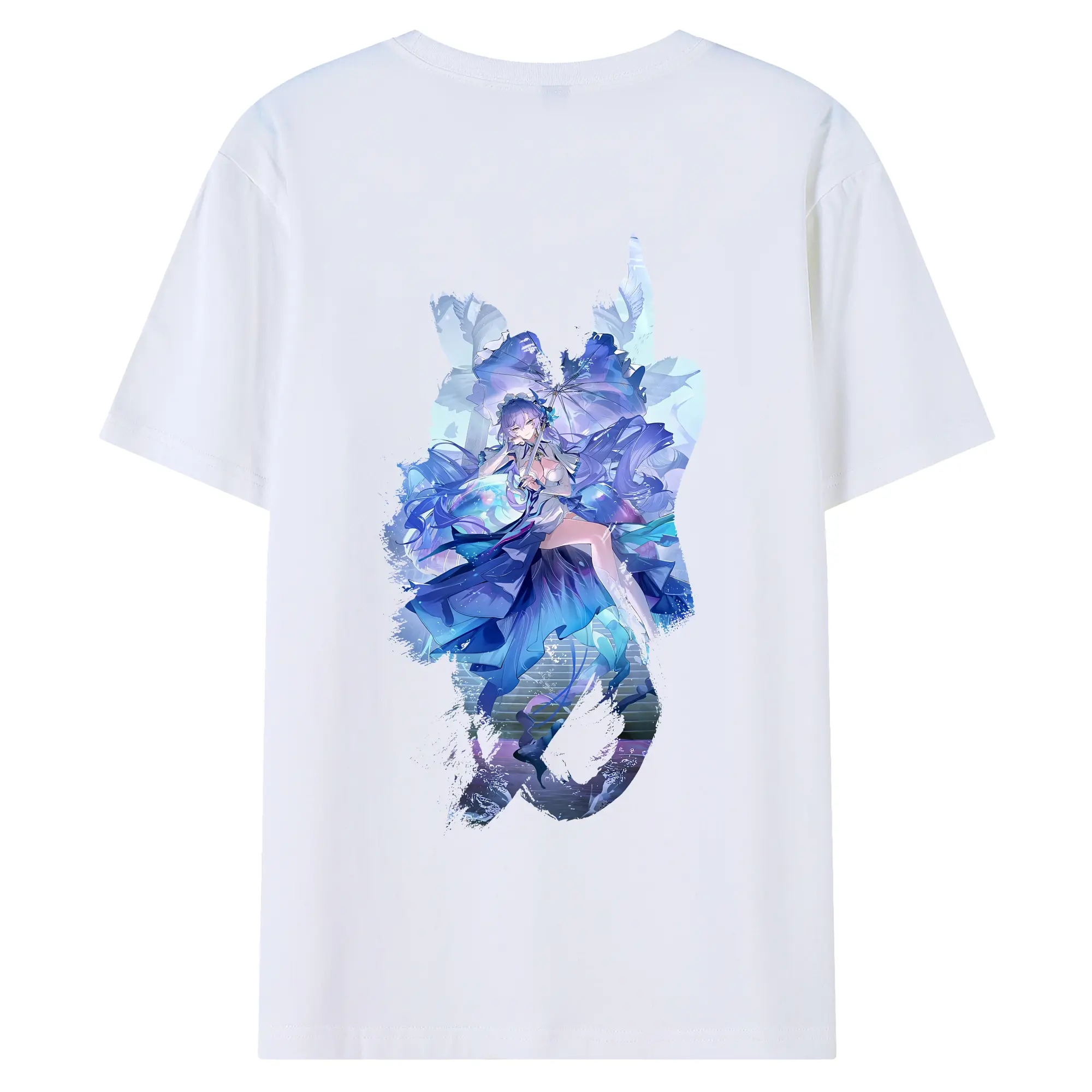 鳴潮 グッズ カンタレラ - 綿100％ 半袖Tシャツ ・ バックプリント ・ 快適 通気性 ・ 日常使い 散歩 スポーツ用