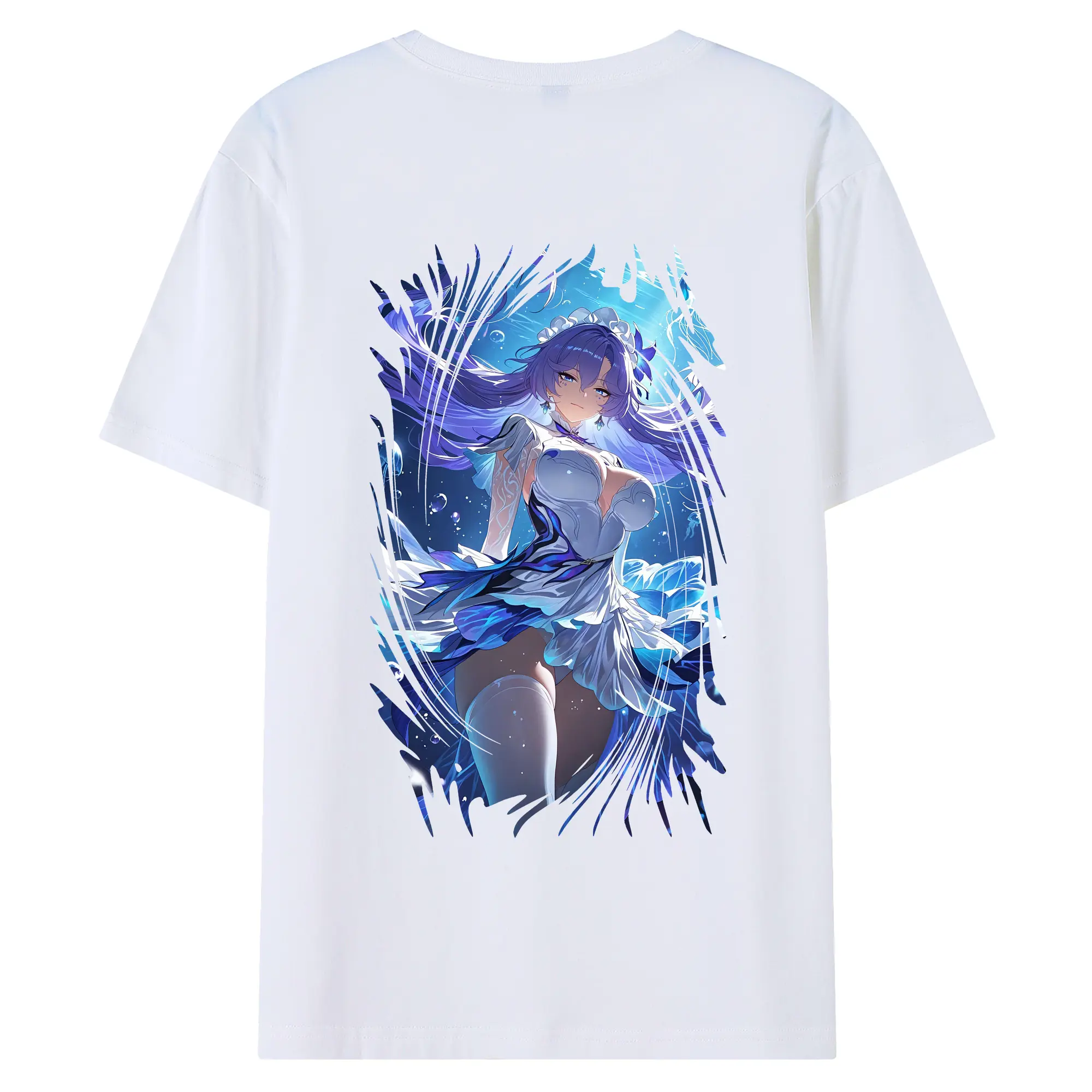 鳴潮 グッズ カンタレラ - 綿100％ 半袖Tシャツ ・ バックプリント ・ 快適 通気性 ・ 日常使い 散歩 スポーツ用