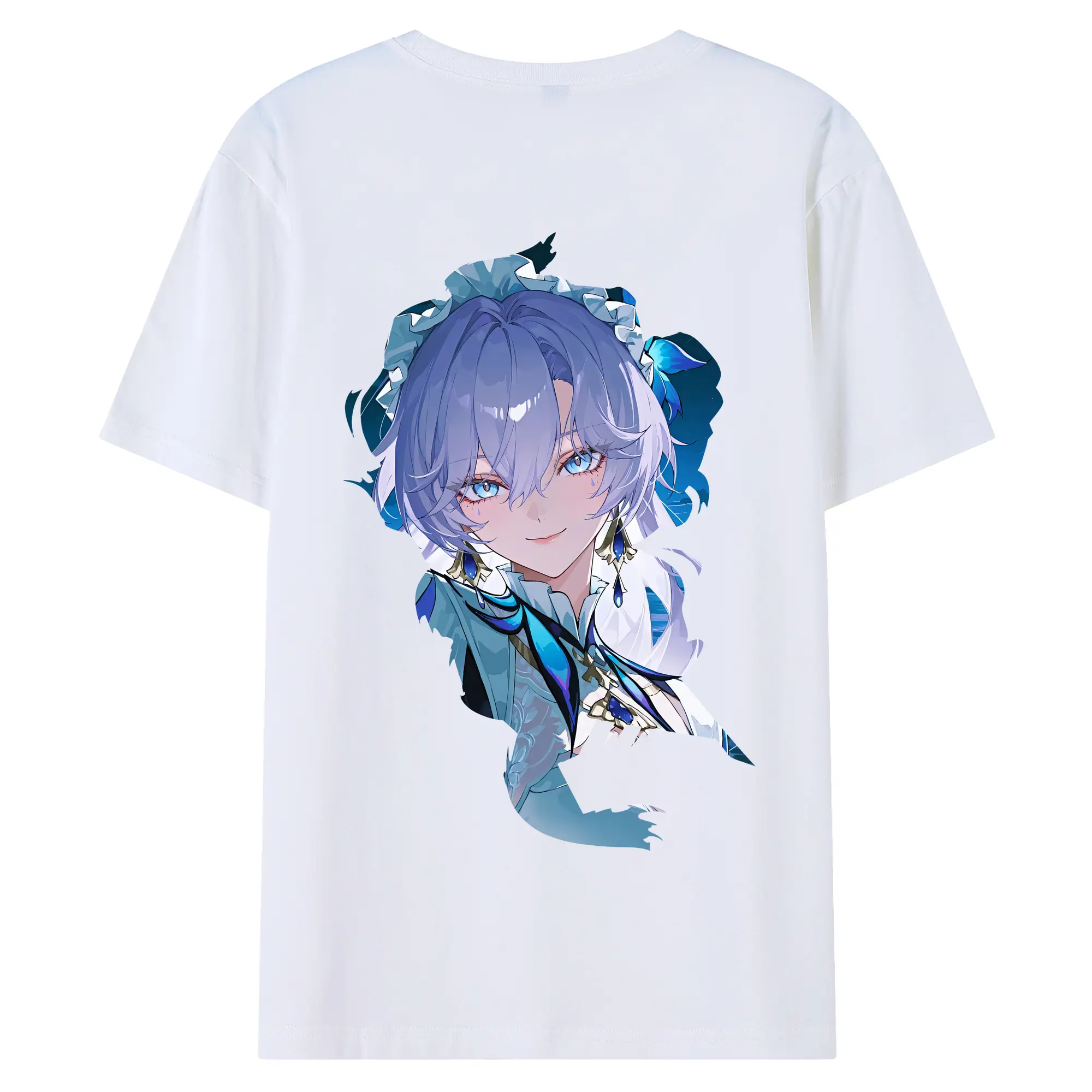 鳴潮 グッズ カンタレラ - 綿100％ 半袖Tシャツ ・ バックプリント ・ 快適 通気性 ・ 日常使い 散歩 スポーツ用